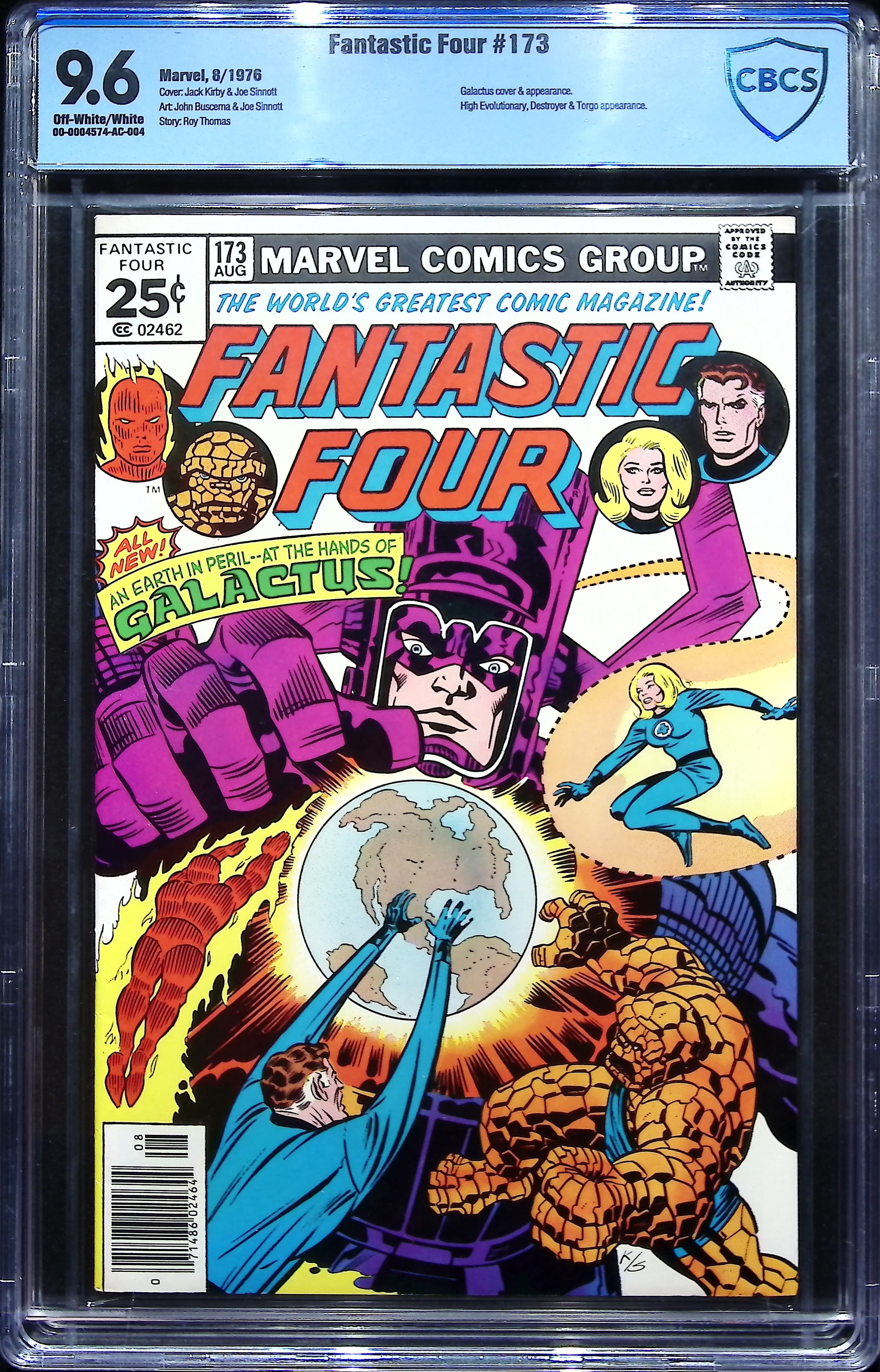 1976 Fantastic Four #173 CBCS 9.6 Marvel Comics