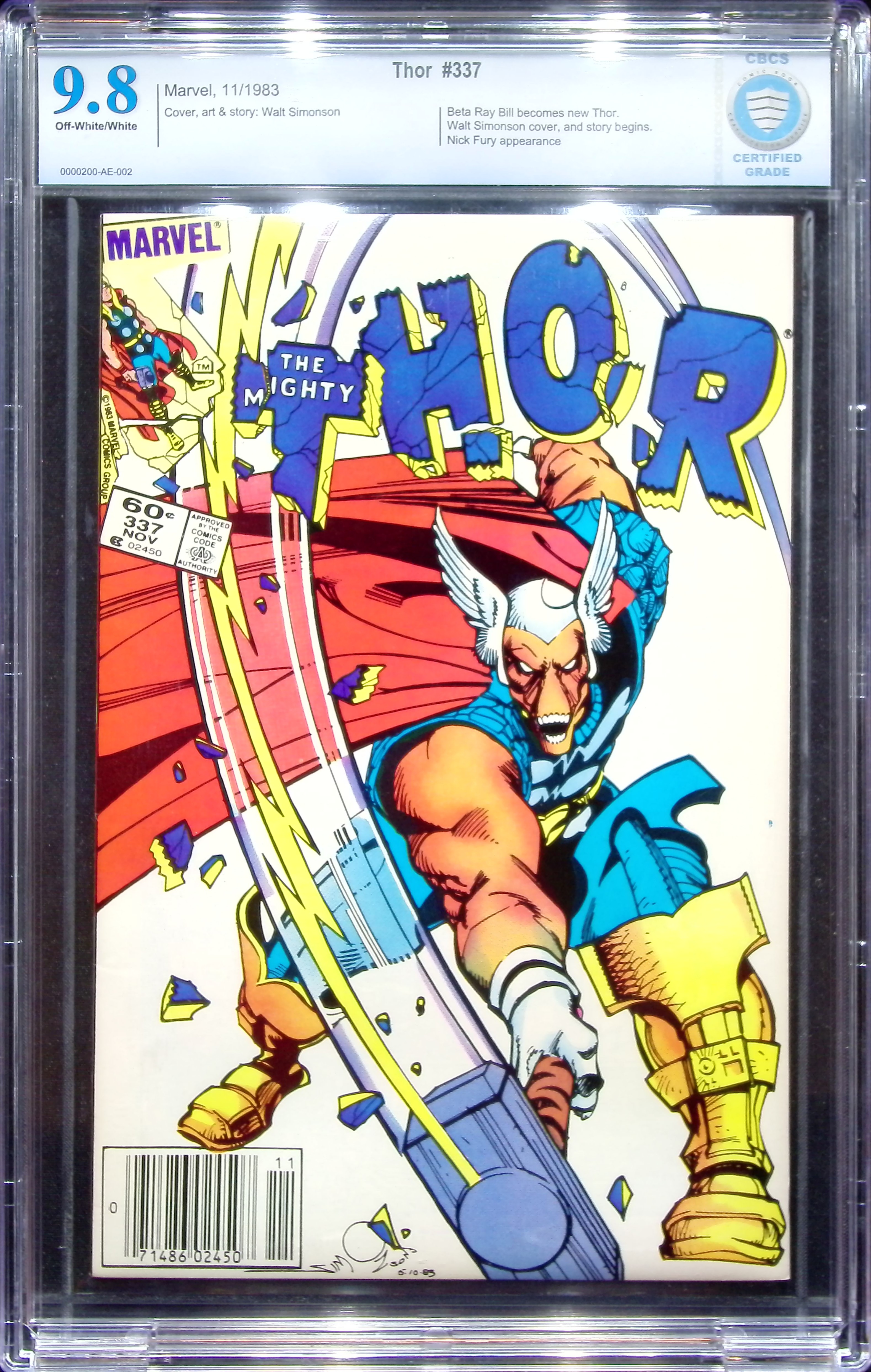 1983 Thor #337 CBCS 9.8 Marvel Comics
