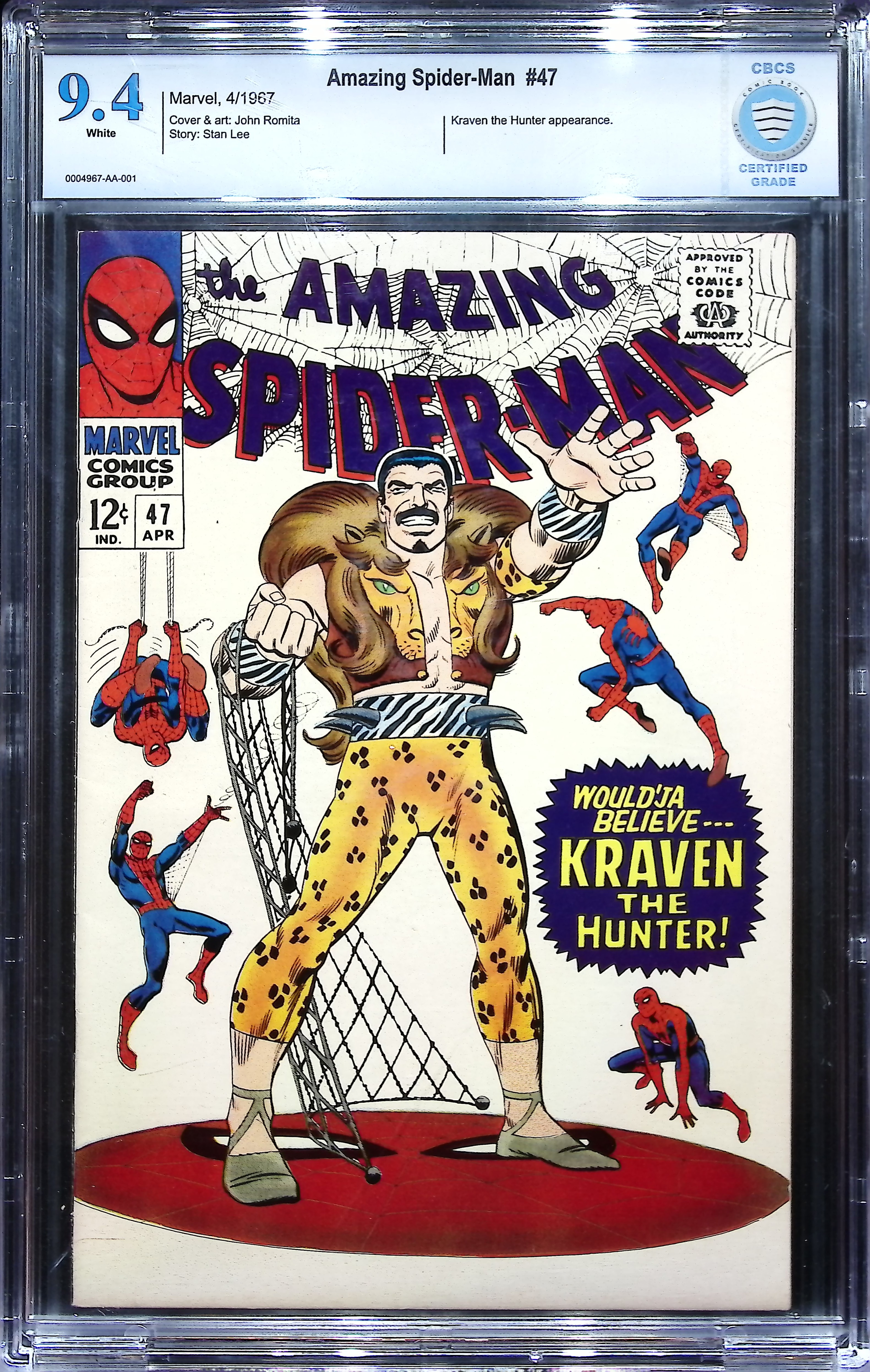 1967 Amazing Spider-Man #47 CBCS 9.4 Marvel Comics