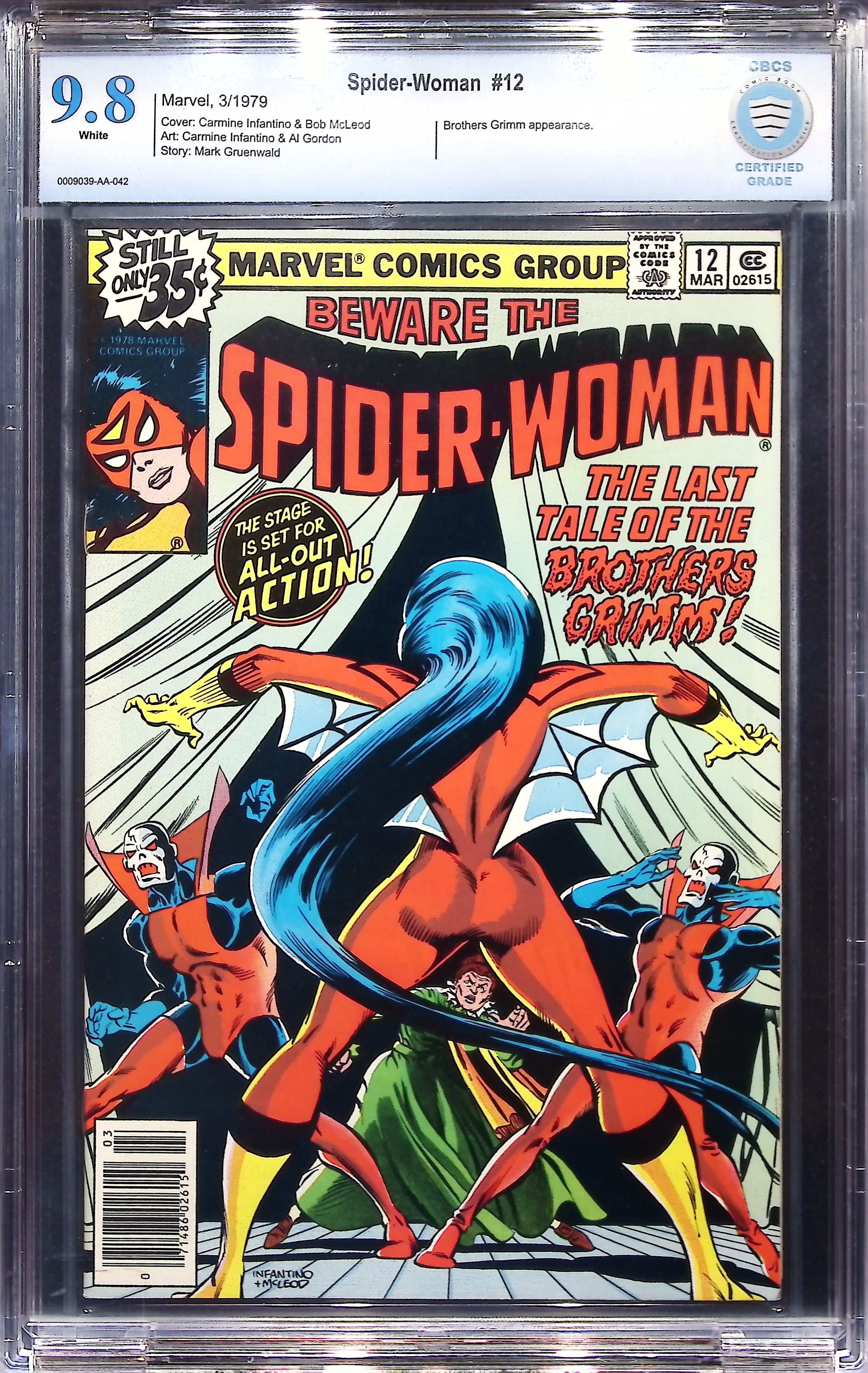 1979 Spider-Woman #12 CBCS 9.8 Marvel Comics