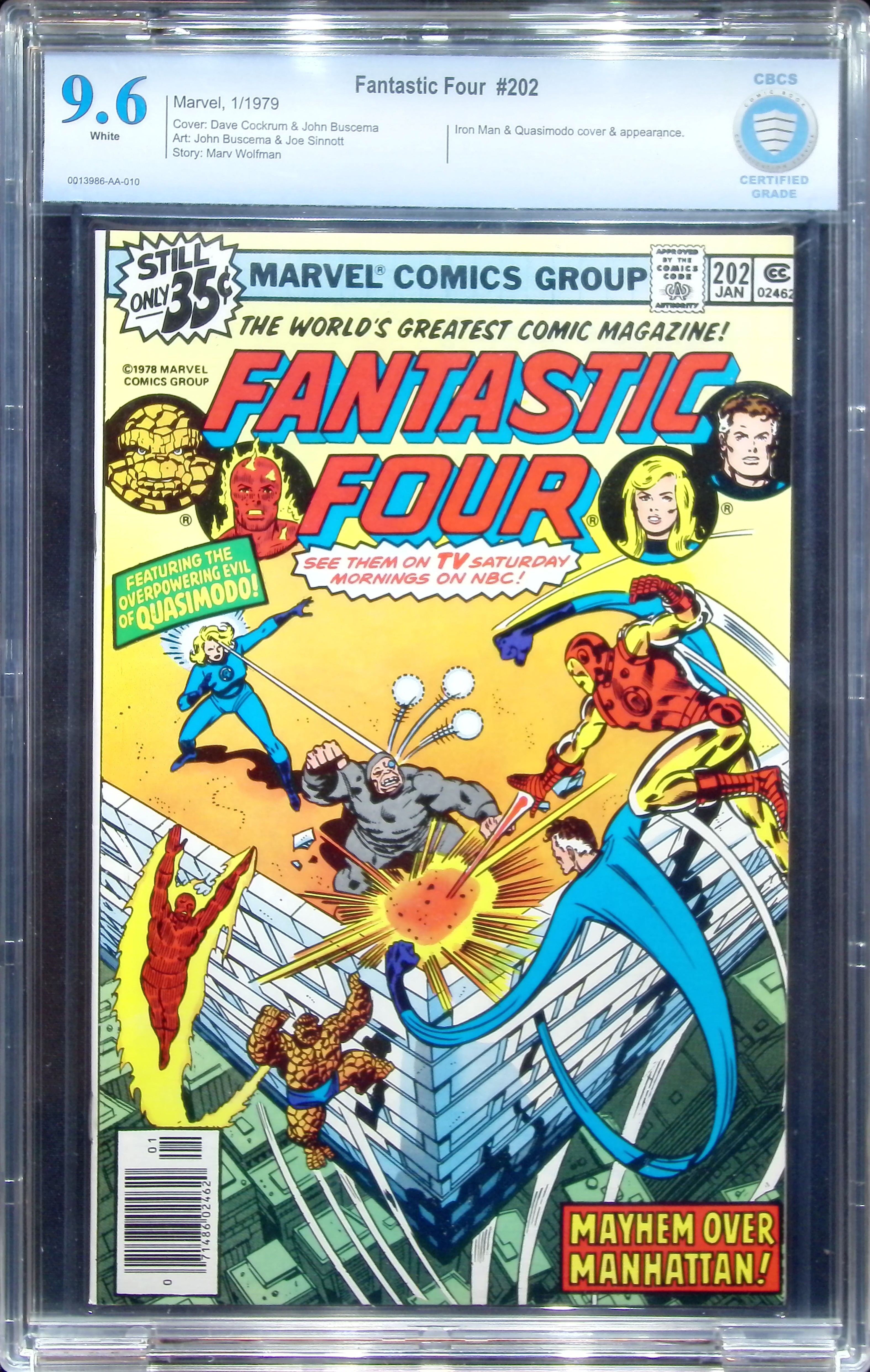 1979 Fantastic Four #202 CBCS 9.6 Marvel Comics