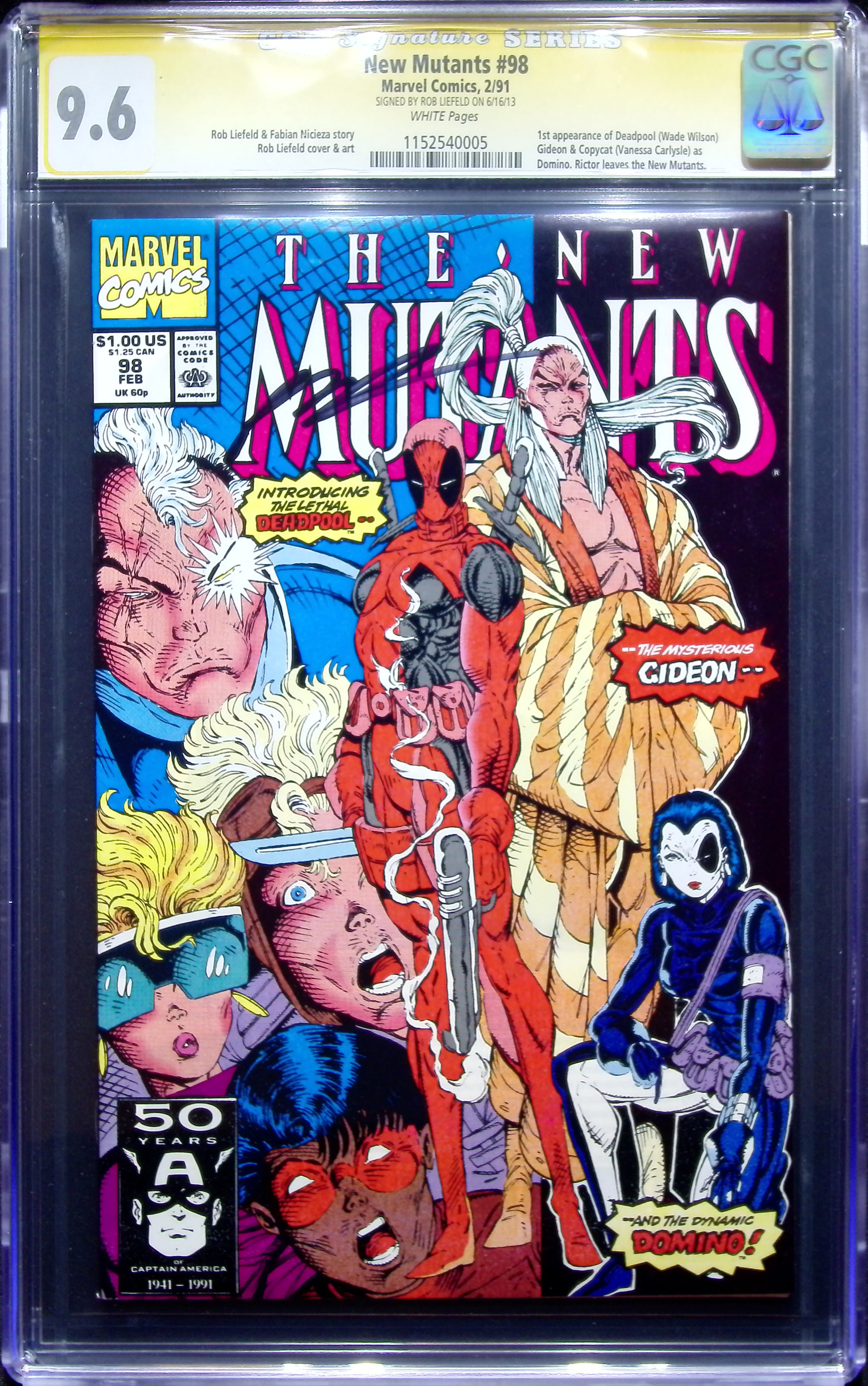 1991 New Mutants #98 CGC 9.6 Marvel Comics