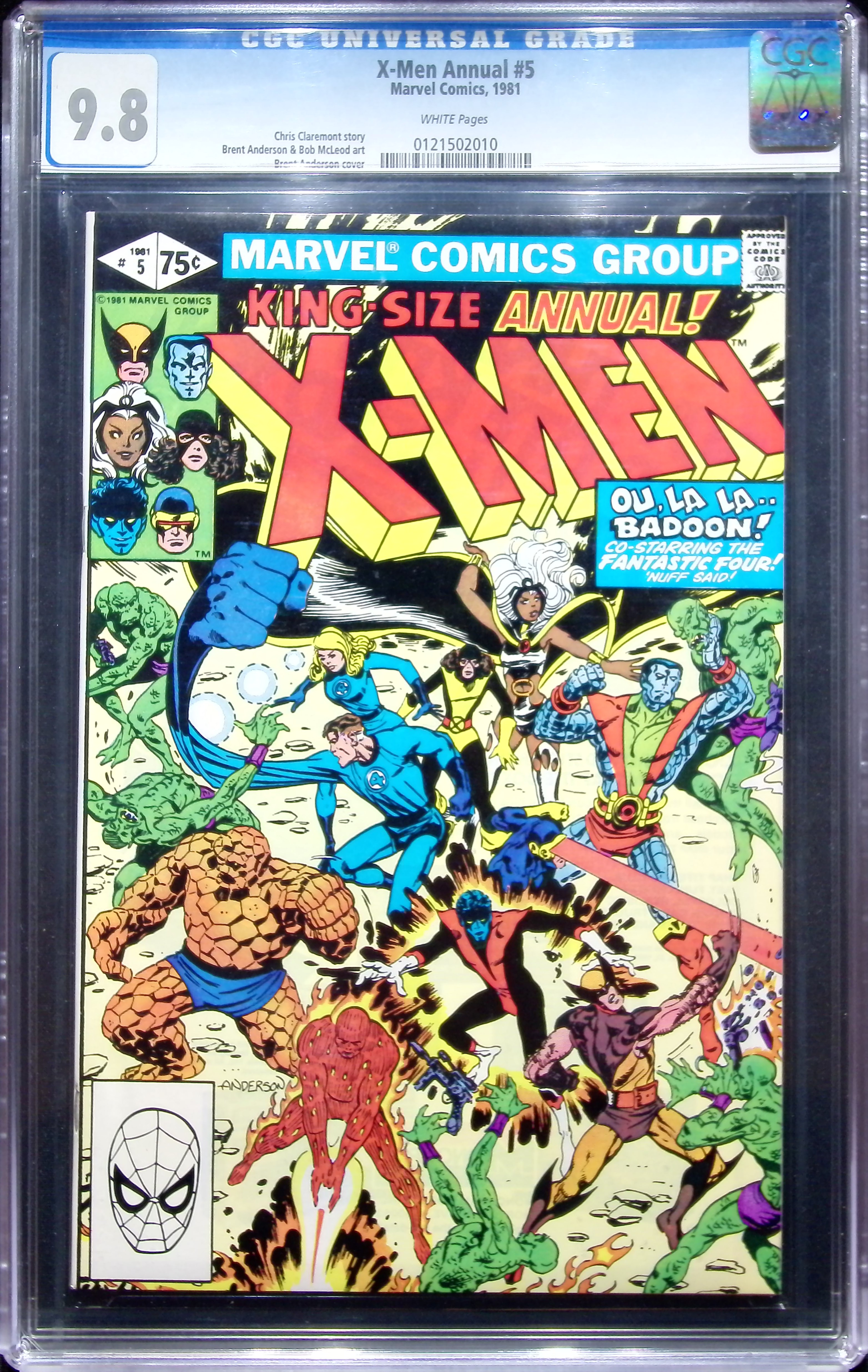 1981 X-Men Annual #5 CGC 9.8 Marvel Comics