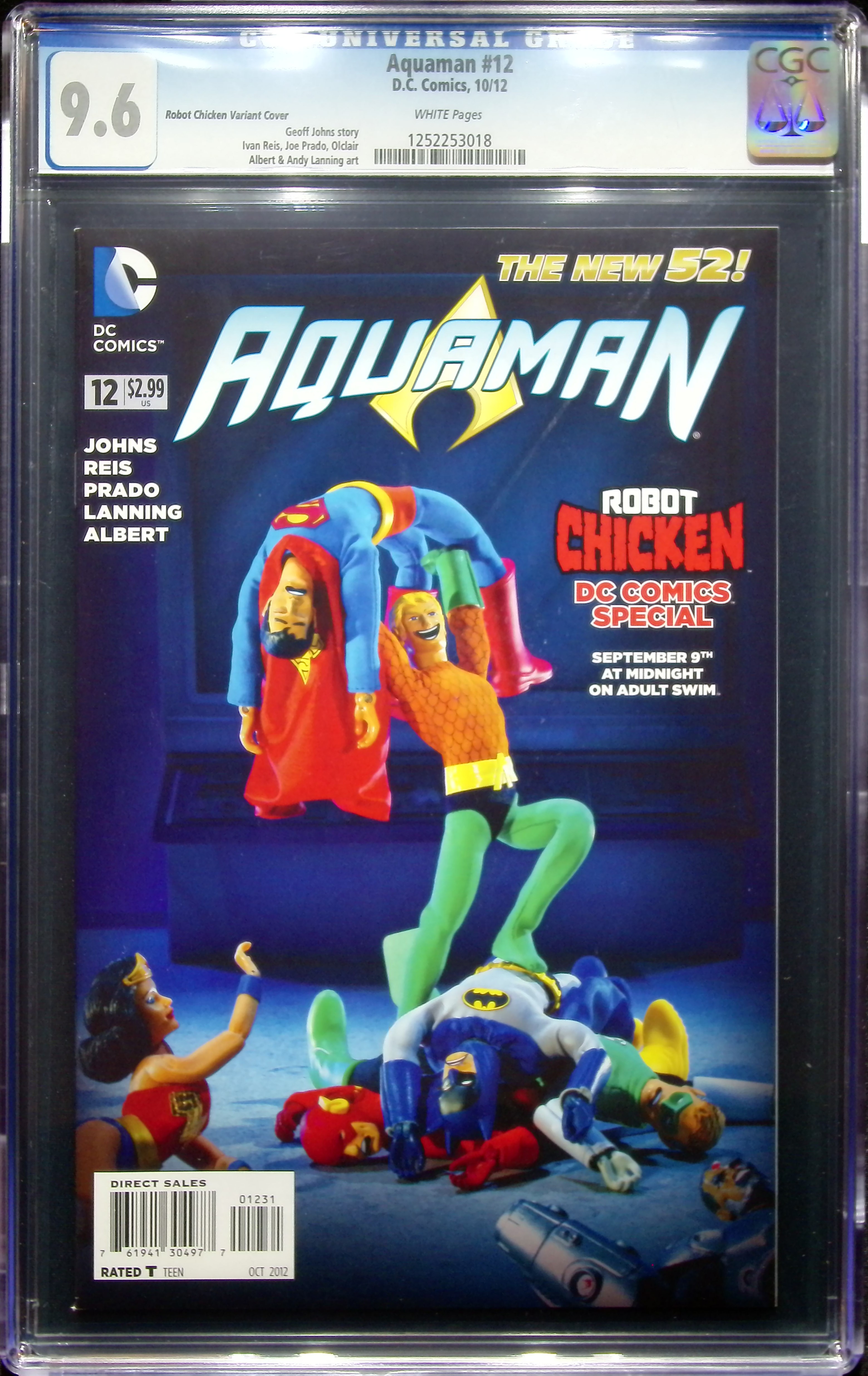 2012 Aquaman #12 CGC 9.6 DC Comics