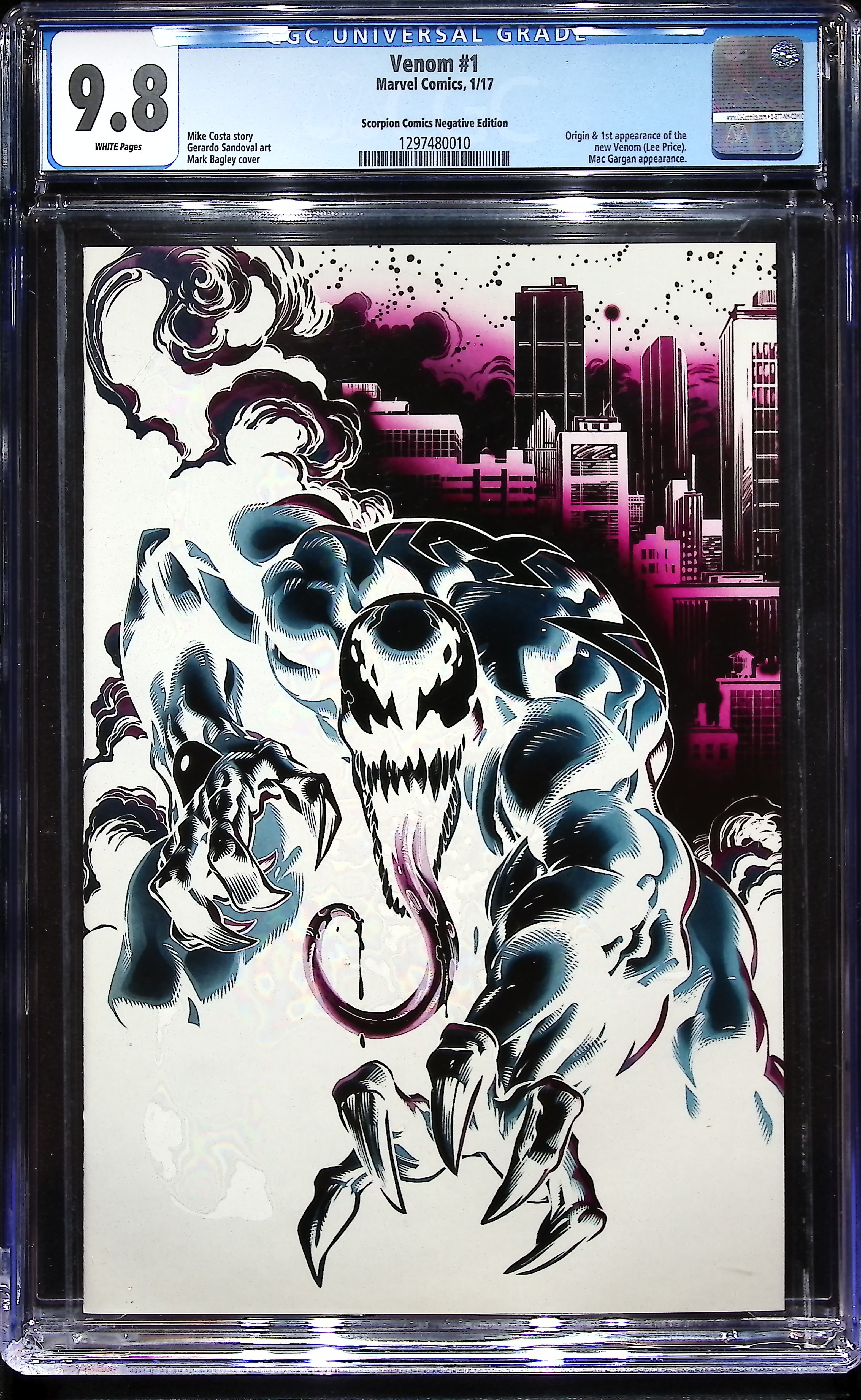 2017 Venom #1 CGC 9.8 Marvel Comics