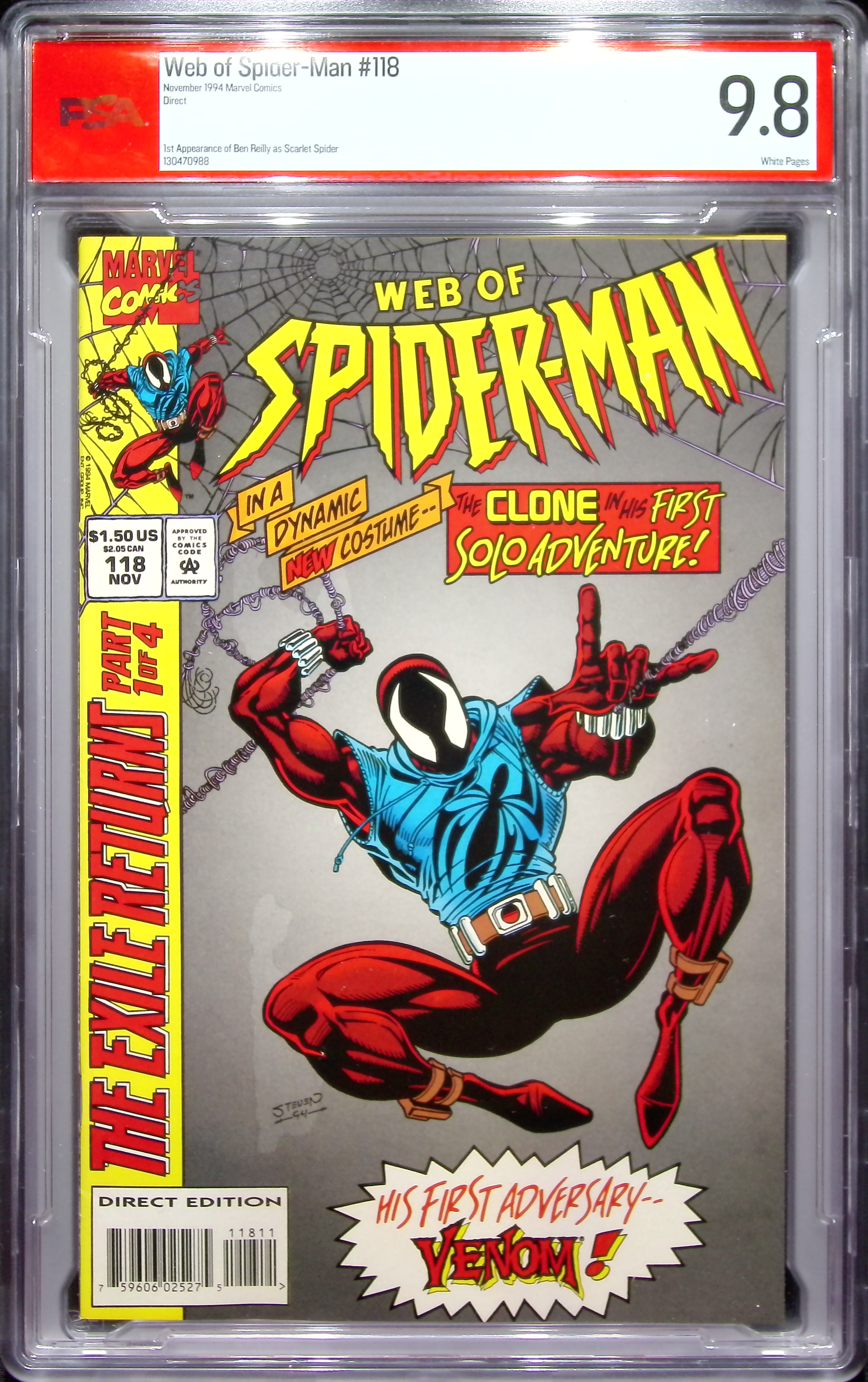1994 Web of Spider-Man #118 CBCS 9.8 Marvel Comics