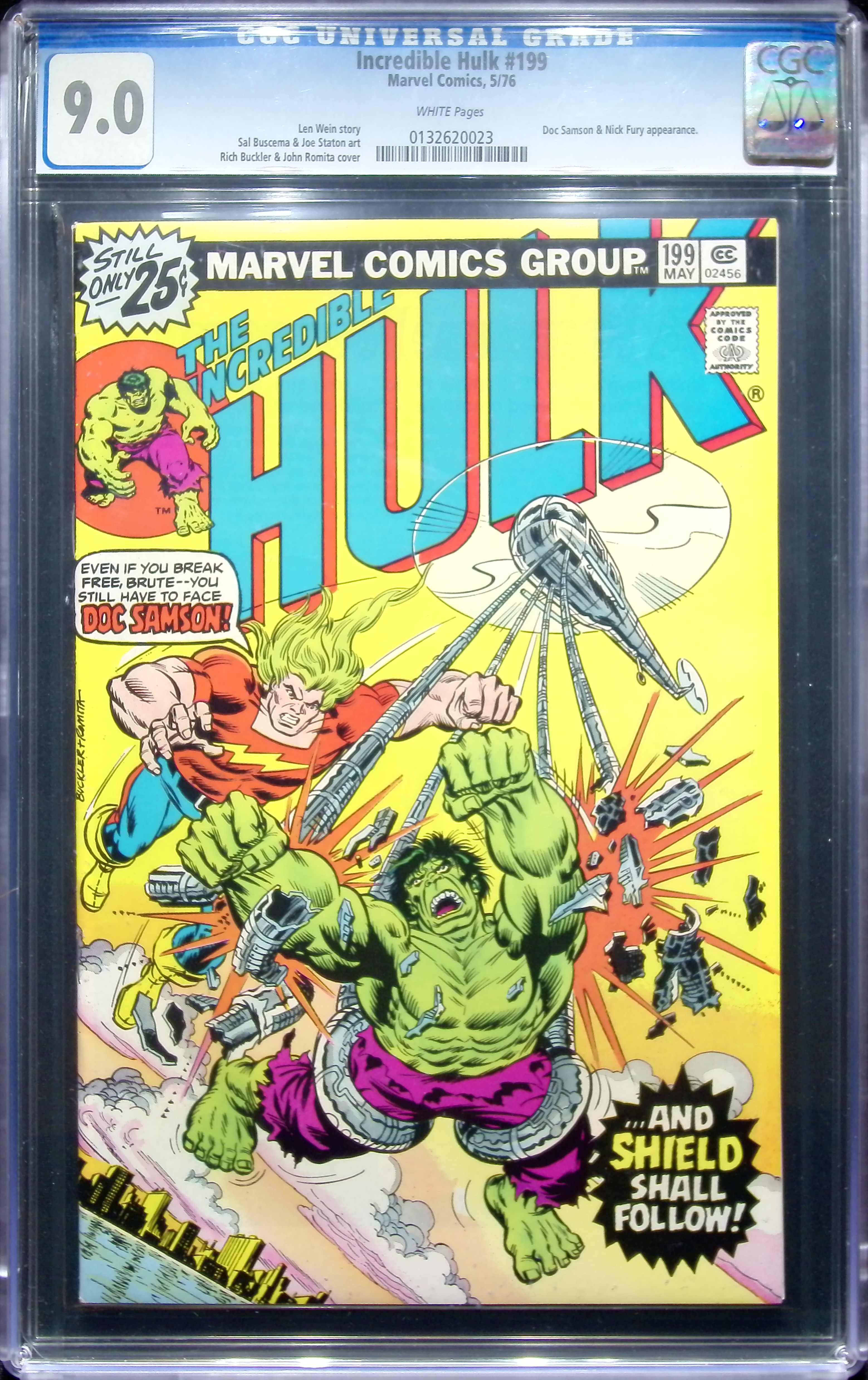 1976 Incredible Hulk #199 CGC 9 Marvel Comics