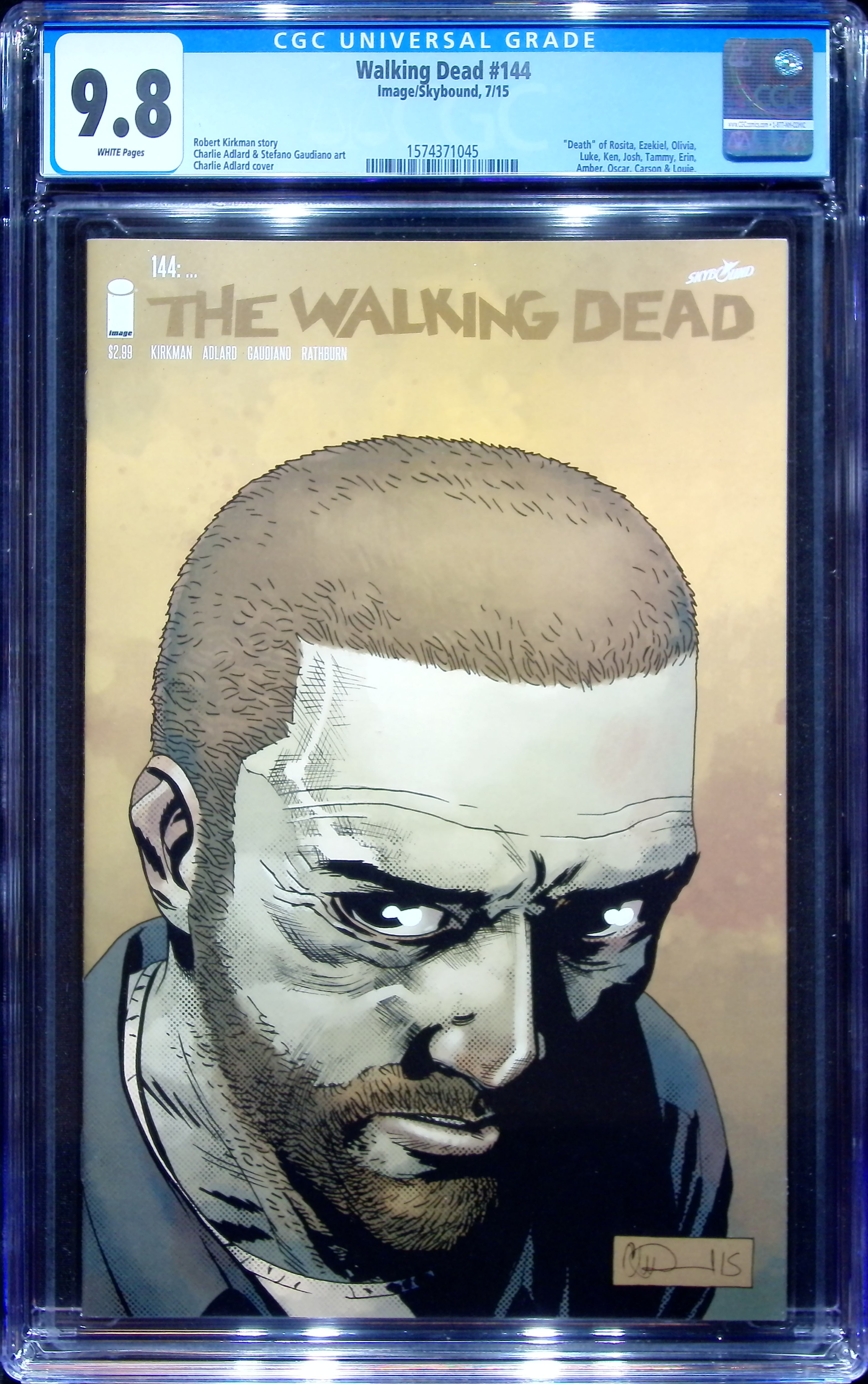 2015 Walking Dead #144 CGC 9.8 Image/Skybound