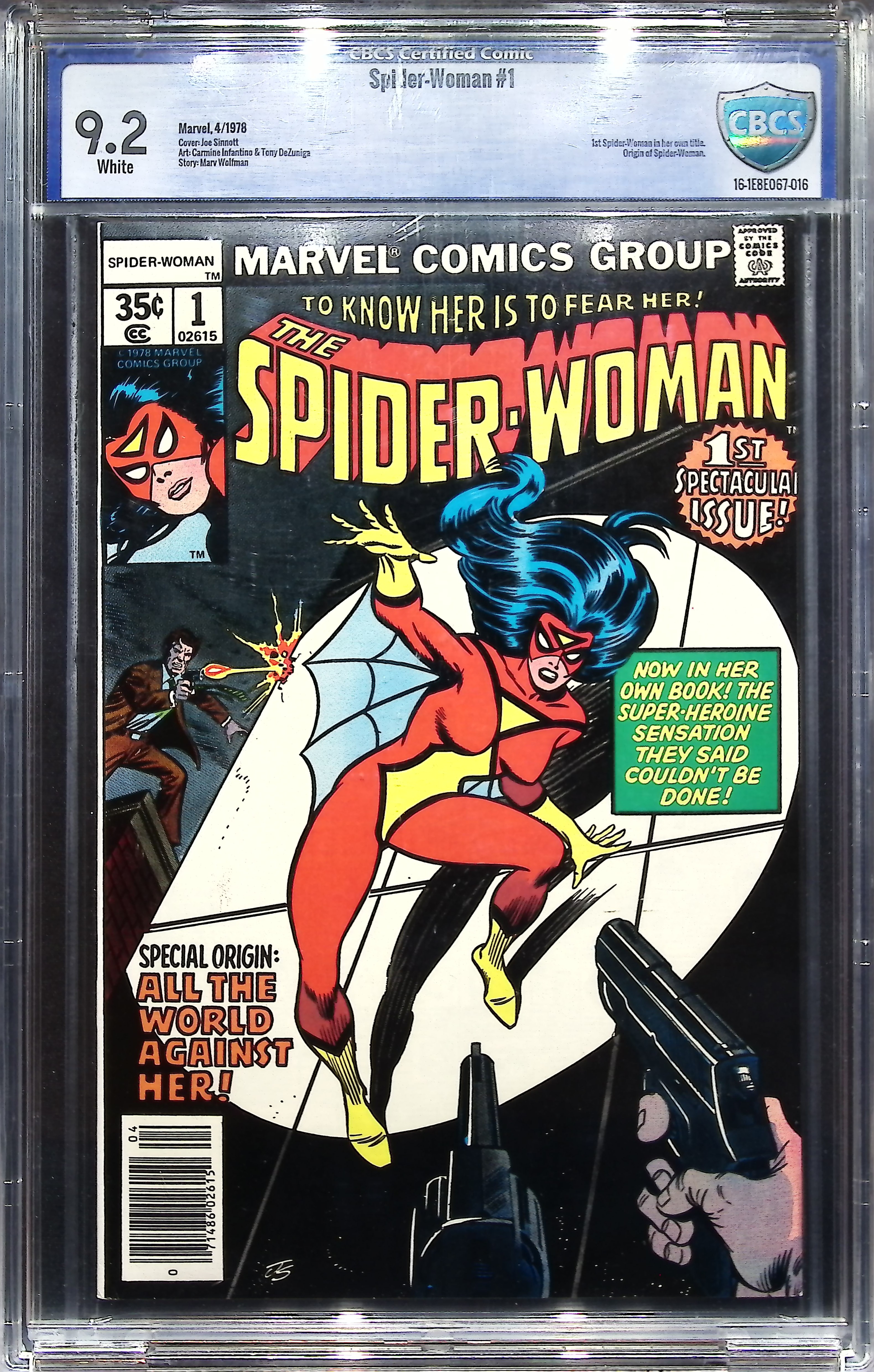 1978 Spider-Woman #1 CBCS 9.2 Marvel Comics