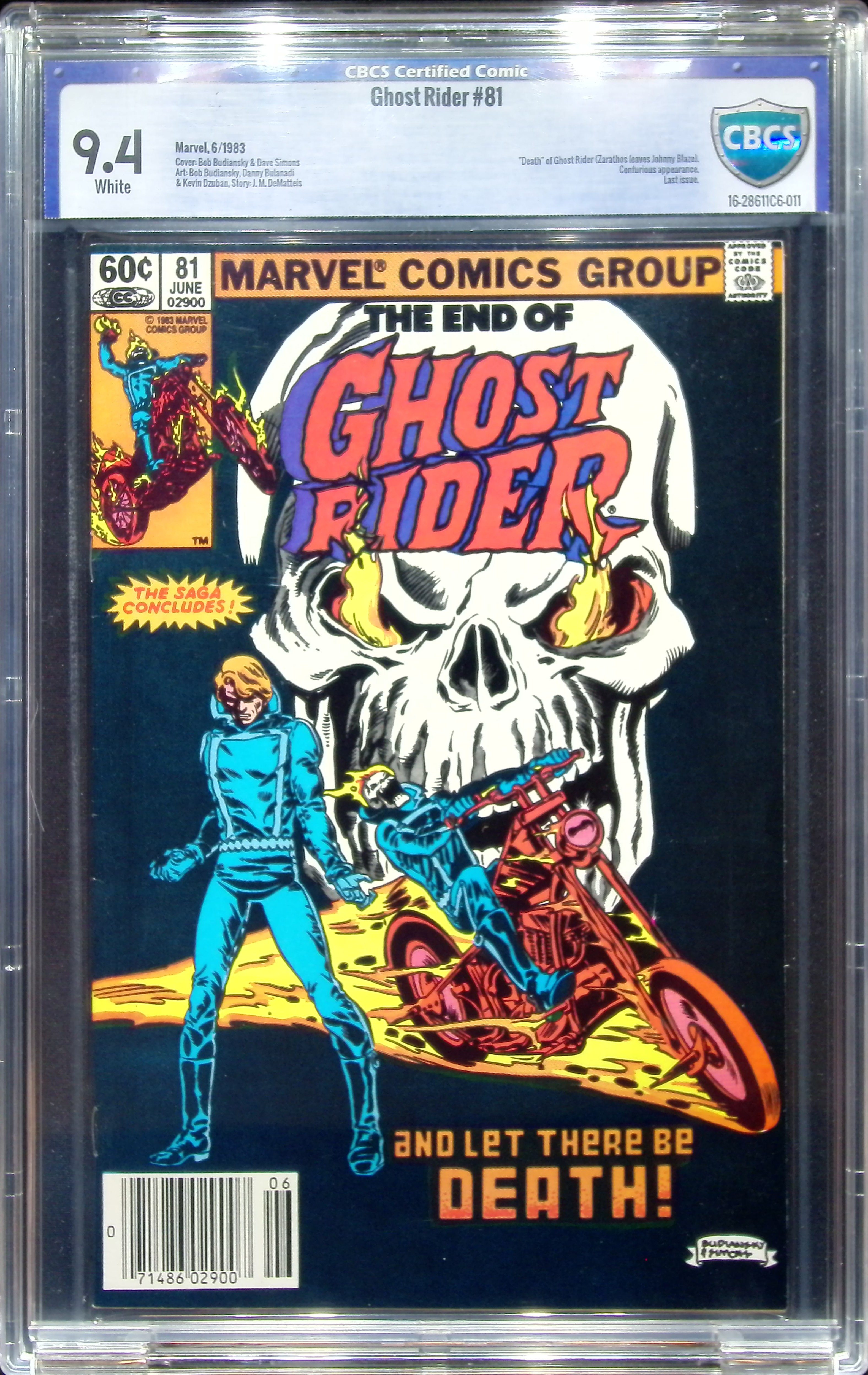 1983 Ghost Rider #81 CBCS 9.4 Marvel Comics
