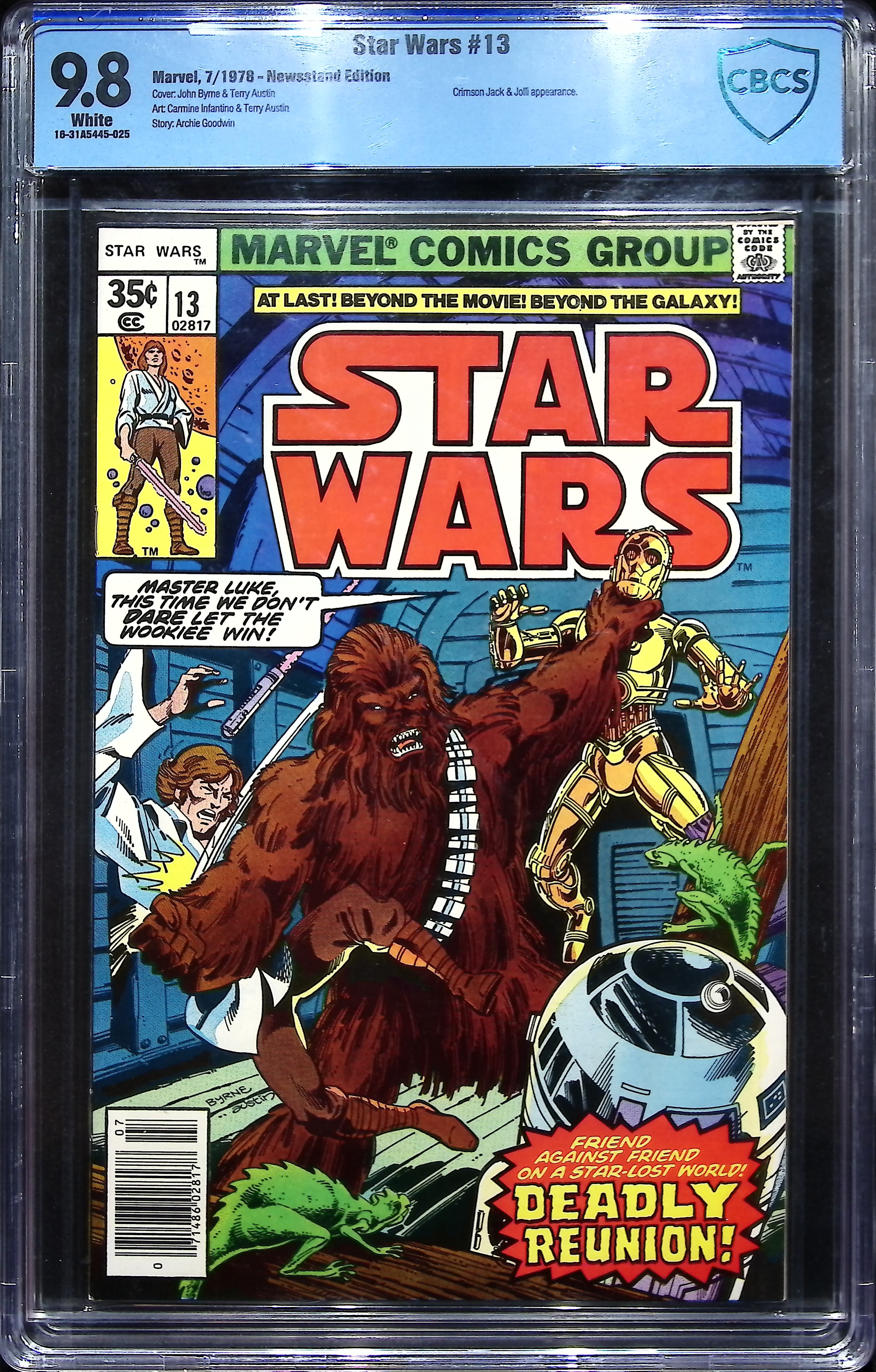 1978 Star Wars #13 CBCS 9.8 Marvel Comics