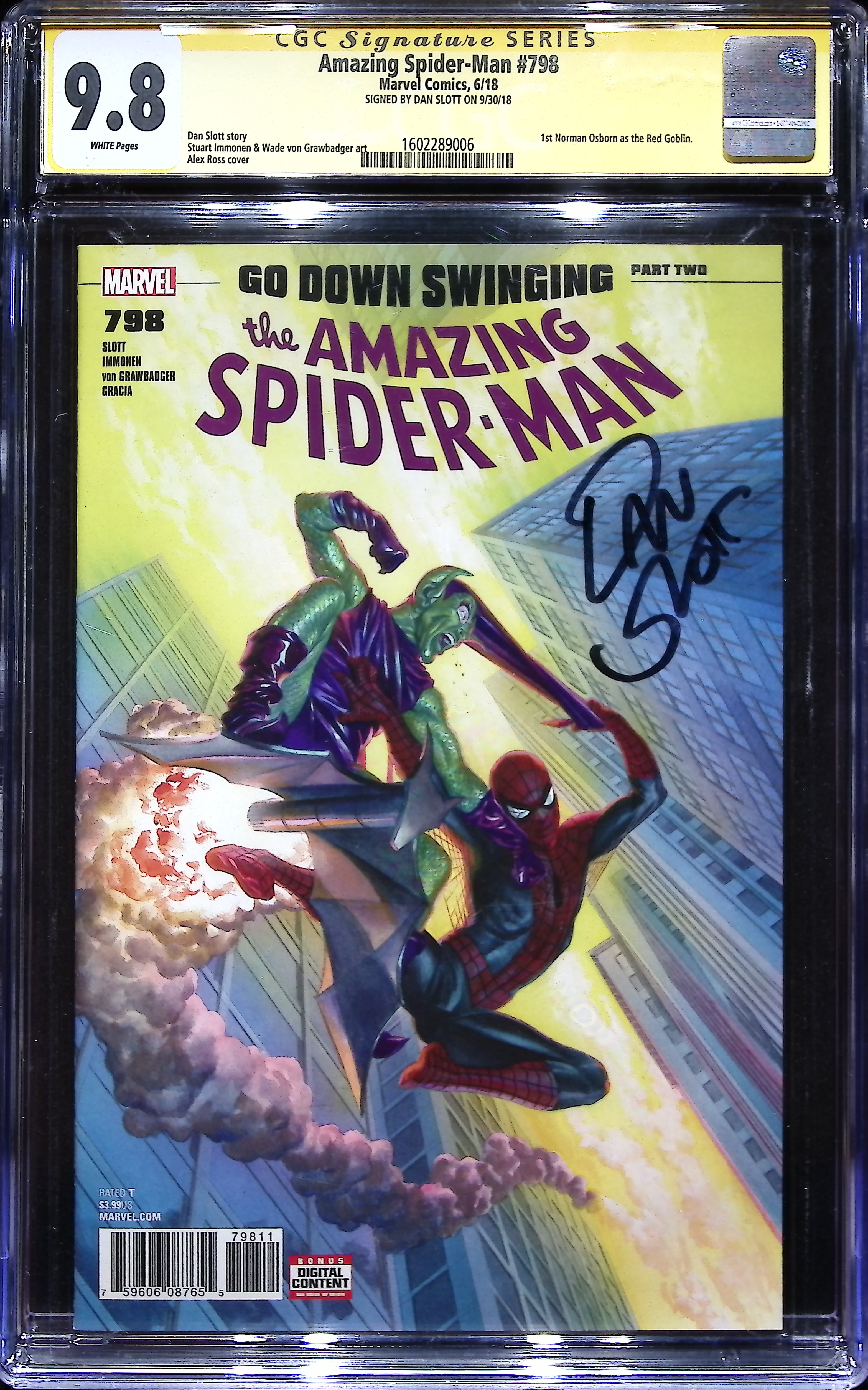 2018 Amazing Spider-Man #798 CGC 9.8 Marvel Comics