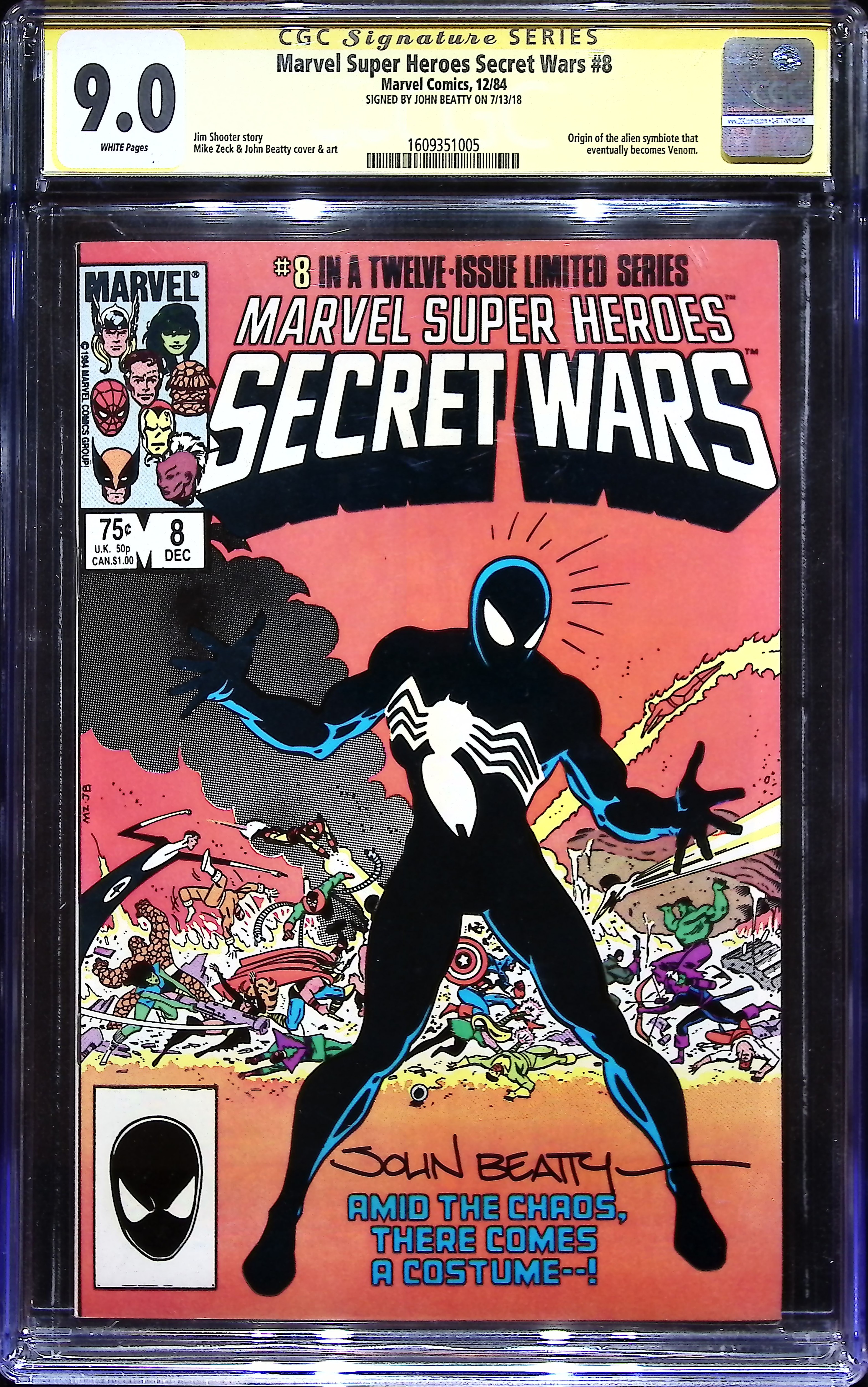 1984 Marvel Super Heroes Secret Wars #8 CGC 9 Marvel Comics