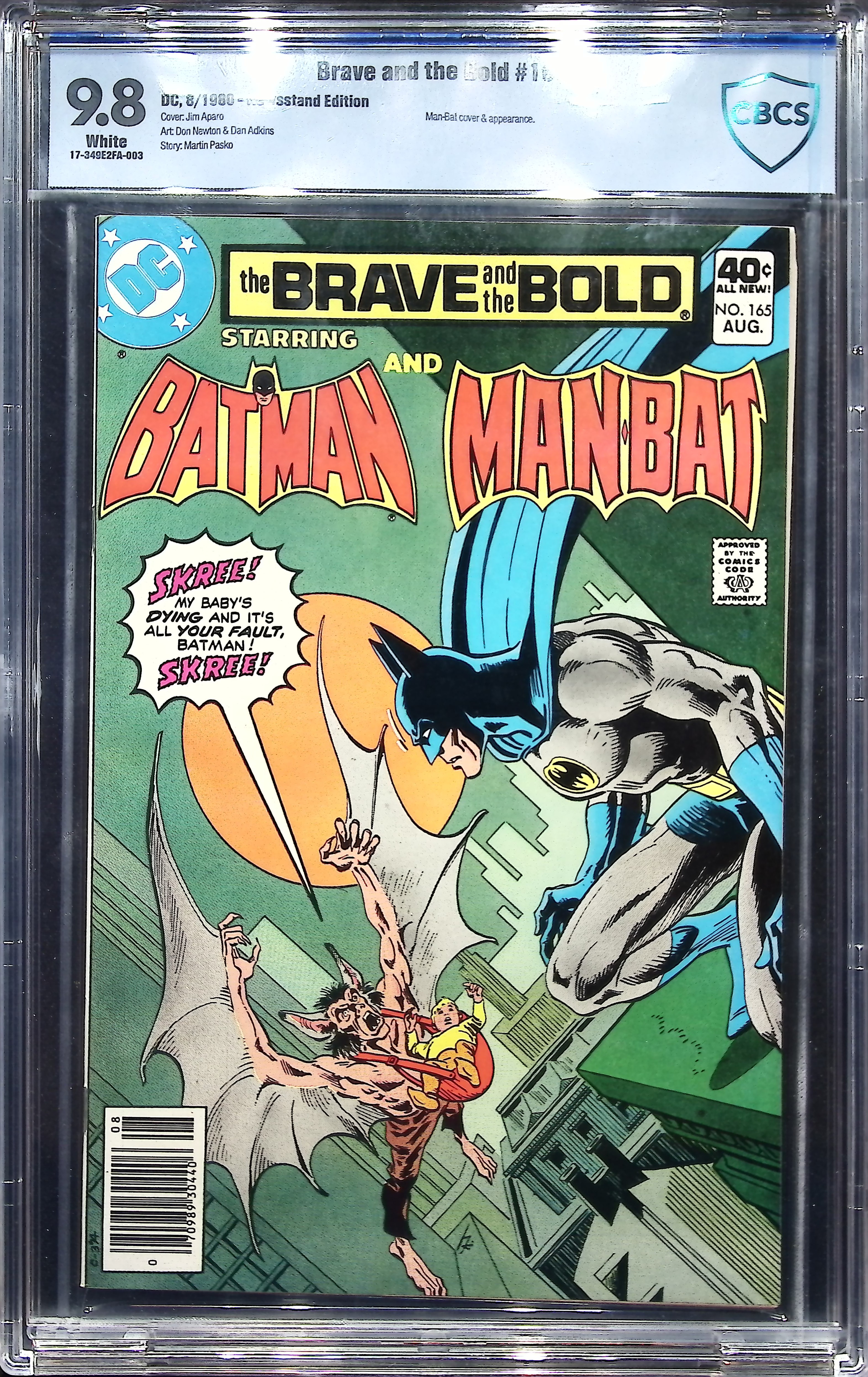1980 Brave and the Bold #165 CBCS 9.8 DC Comics