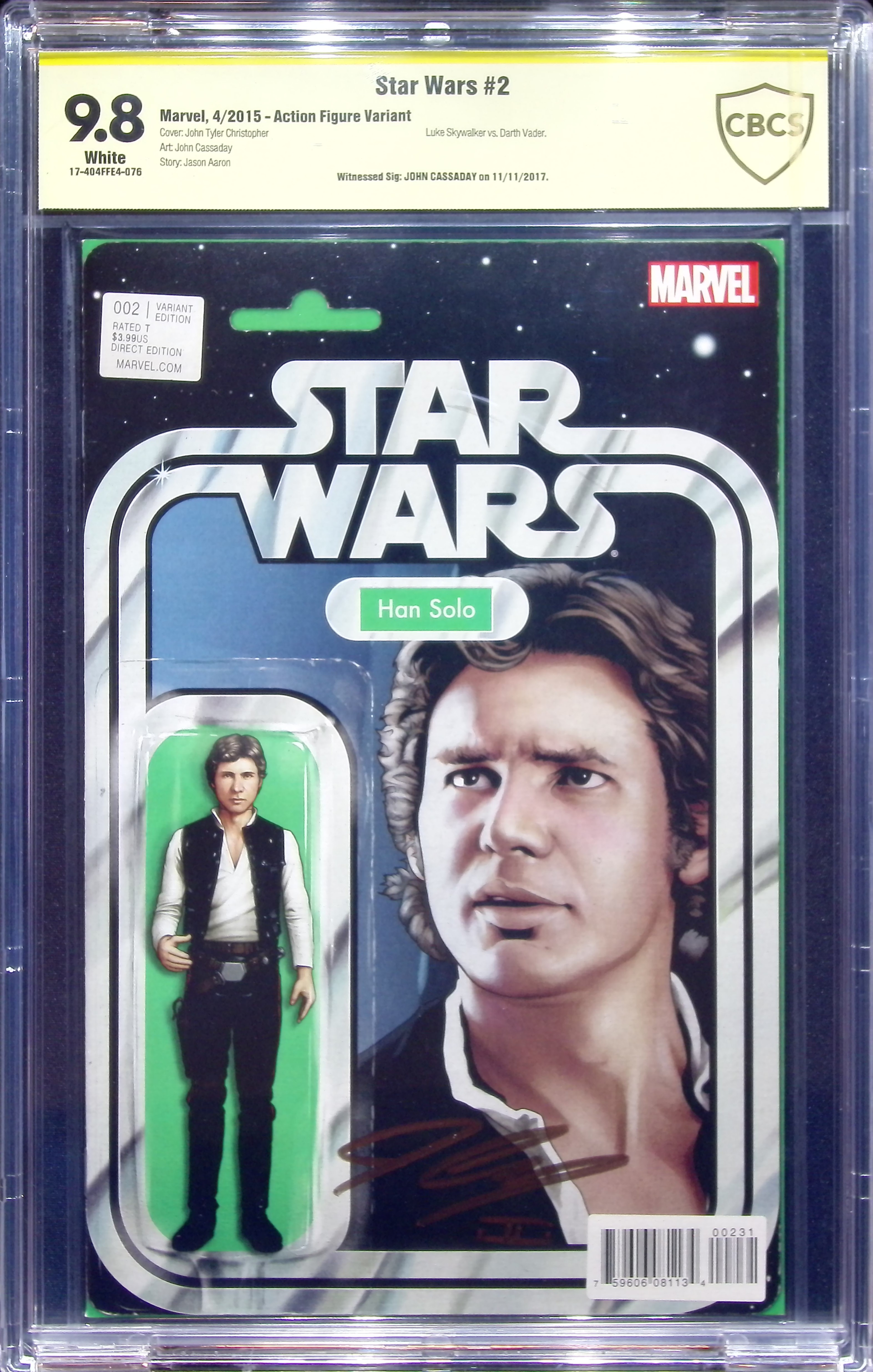 2015 Star Wars #2 CBCS 9.8 Marvel Comics