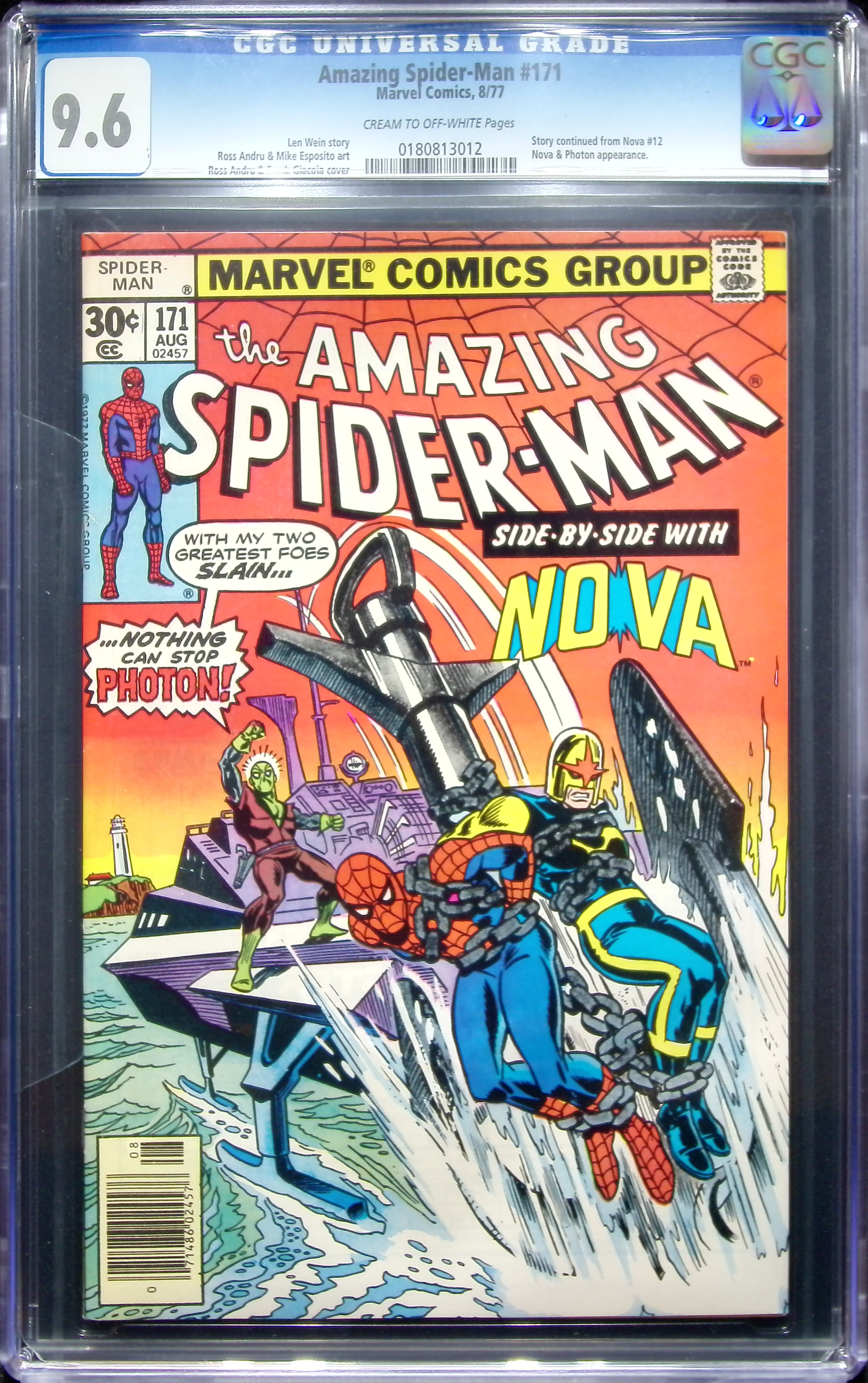 1977 Amazing Spider-Man #171 CGC 9.6 Marvel Comics