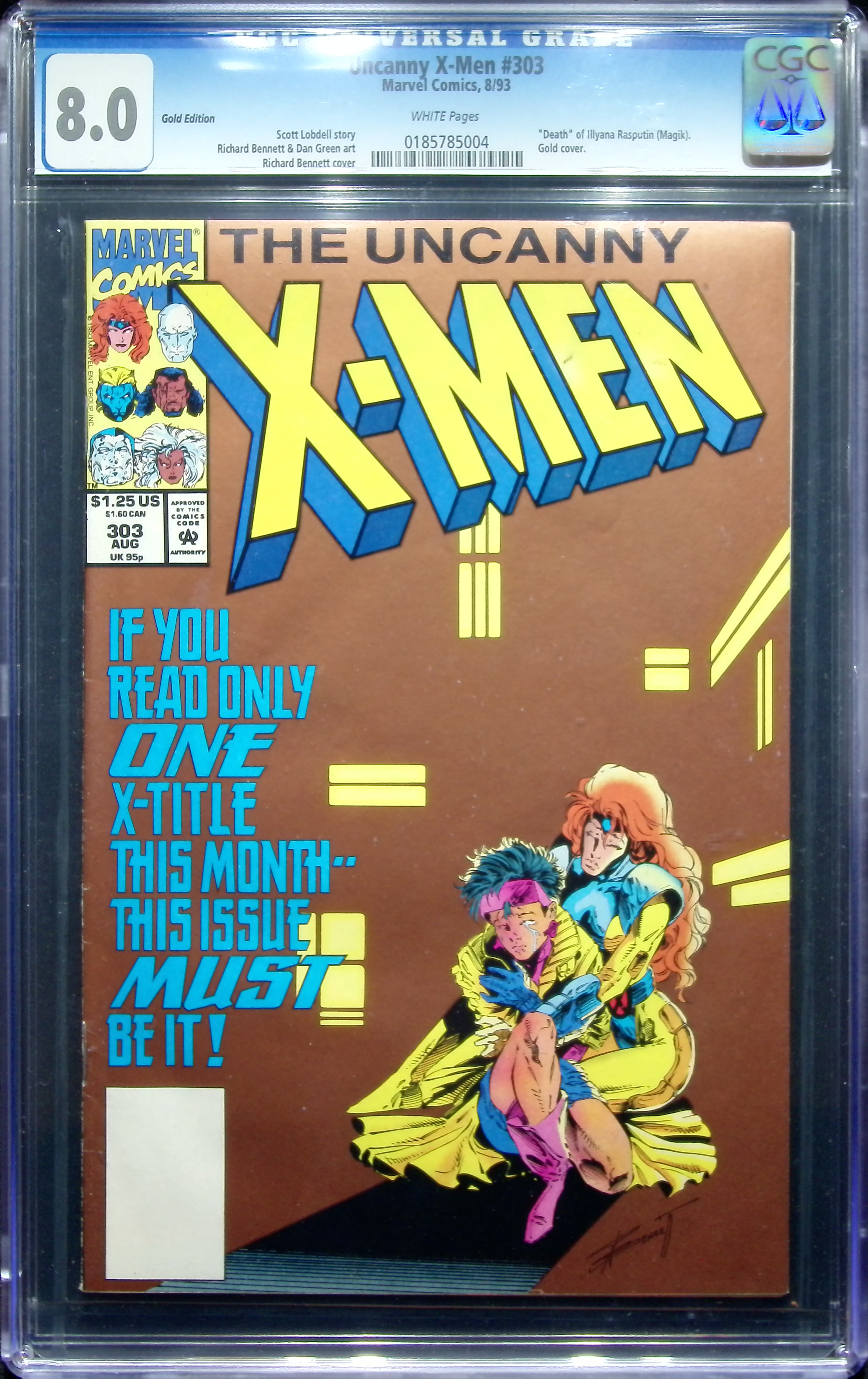 1993 Uncanny X-Men #303 CGC 8 Marvel Comics