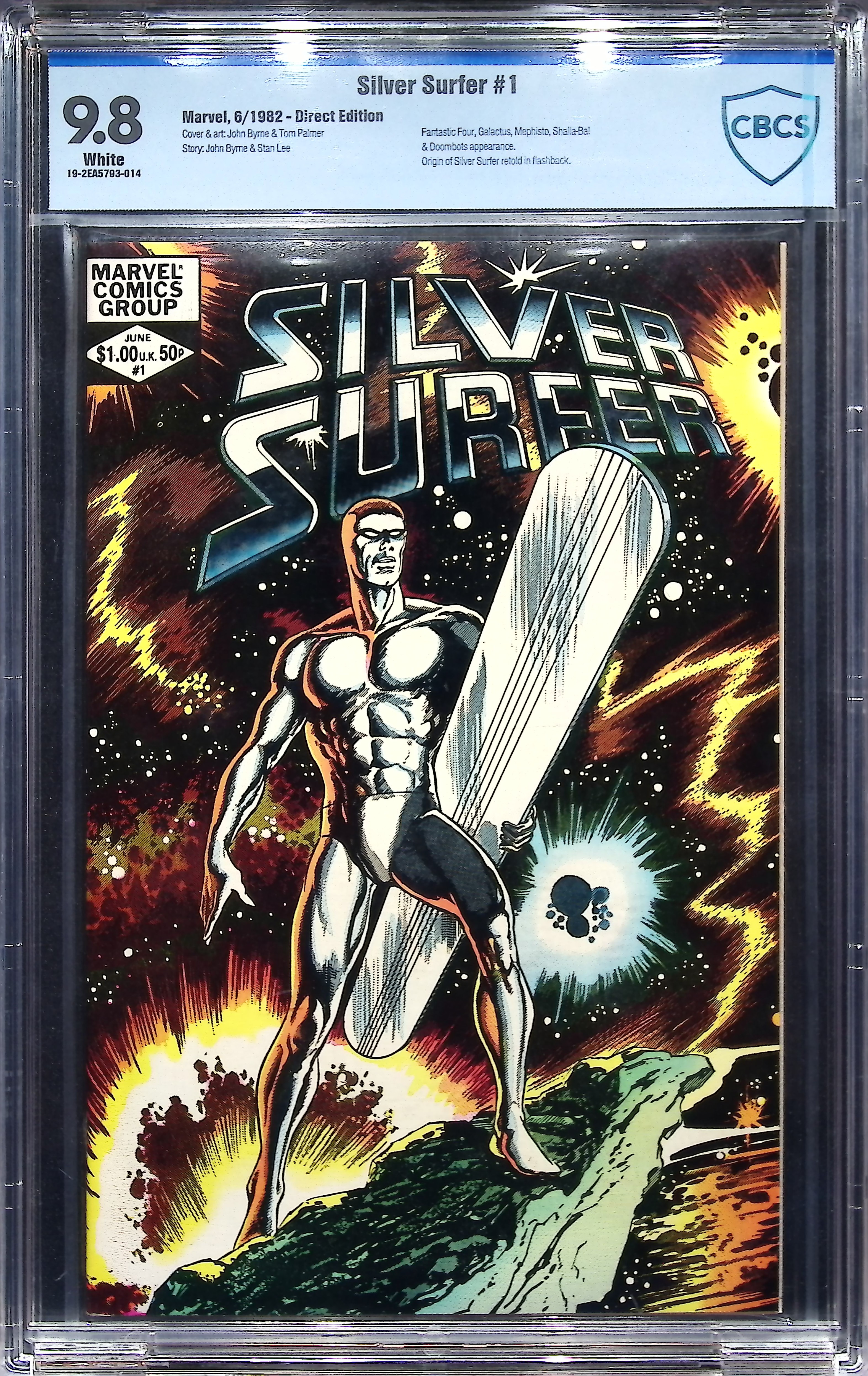 1982 Silver Surfer #1 CBCS 9.8 Marvel Comics