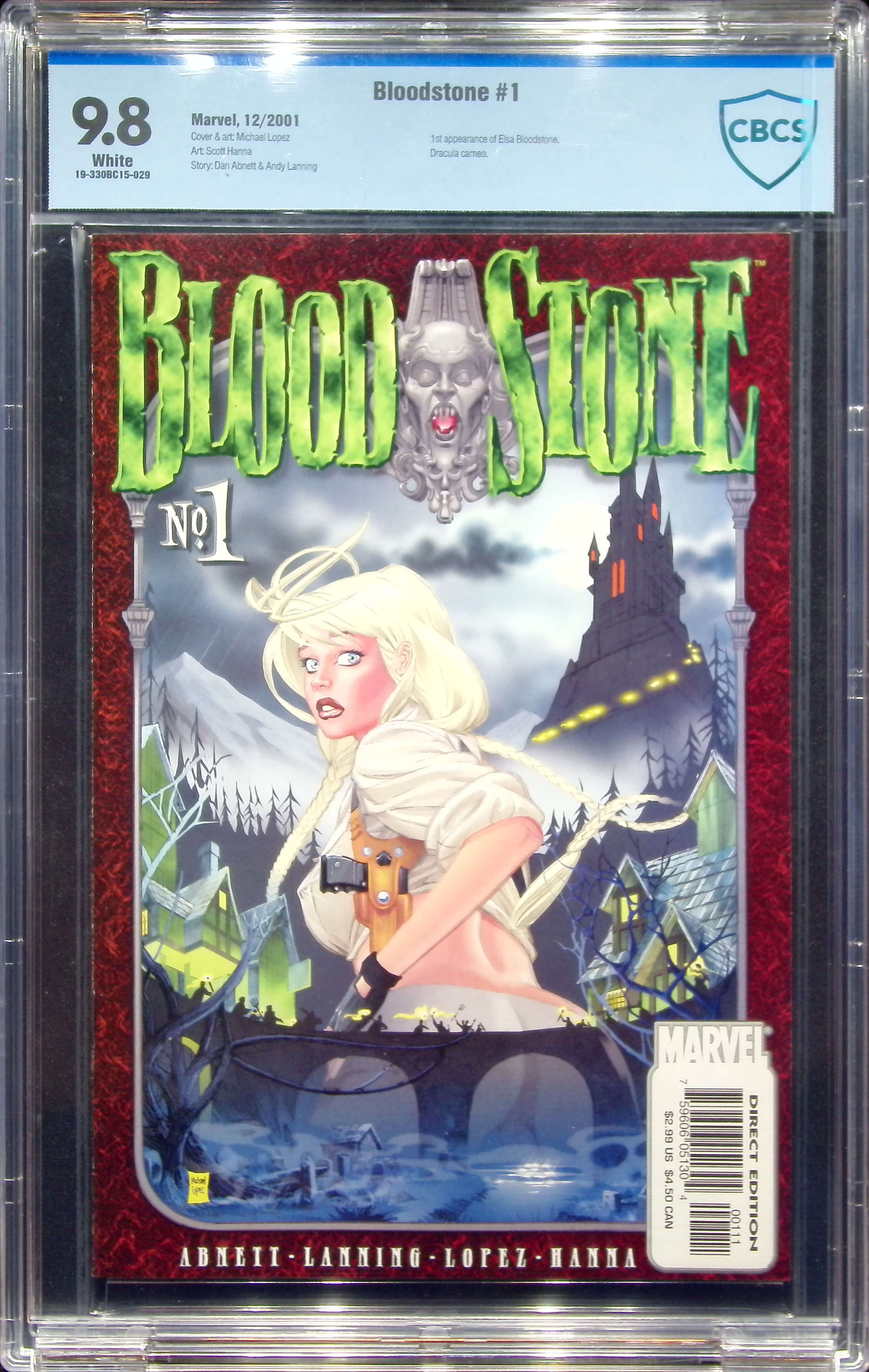 2001 Bloodstone #1 CBCS 9.8 Marvel Comics