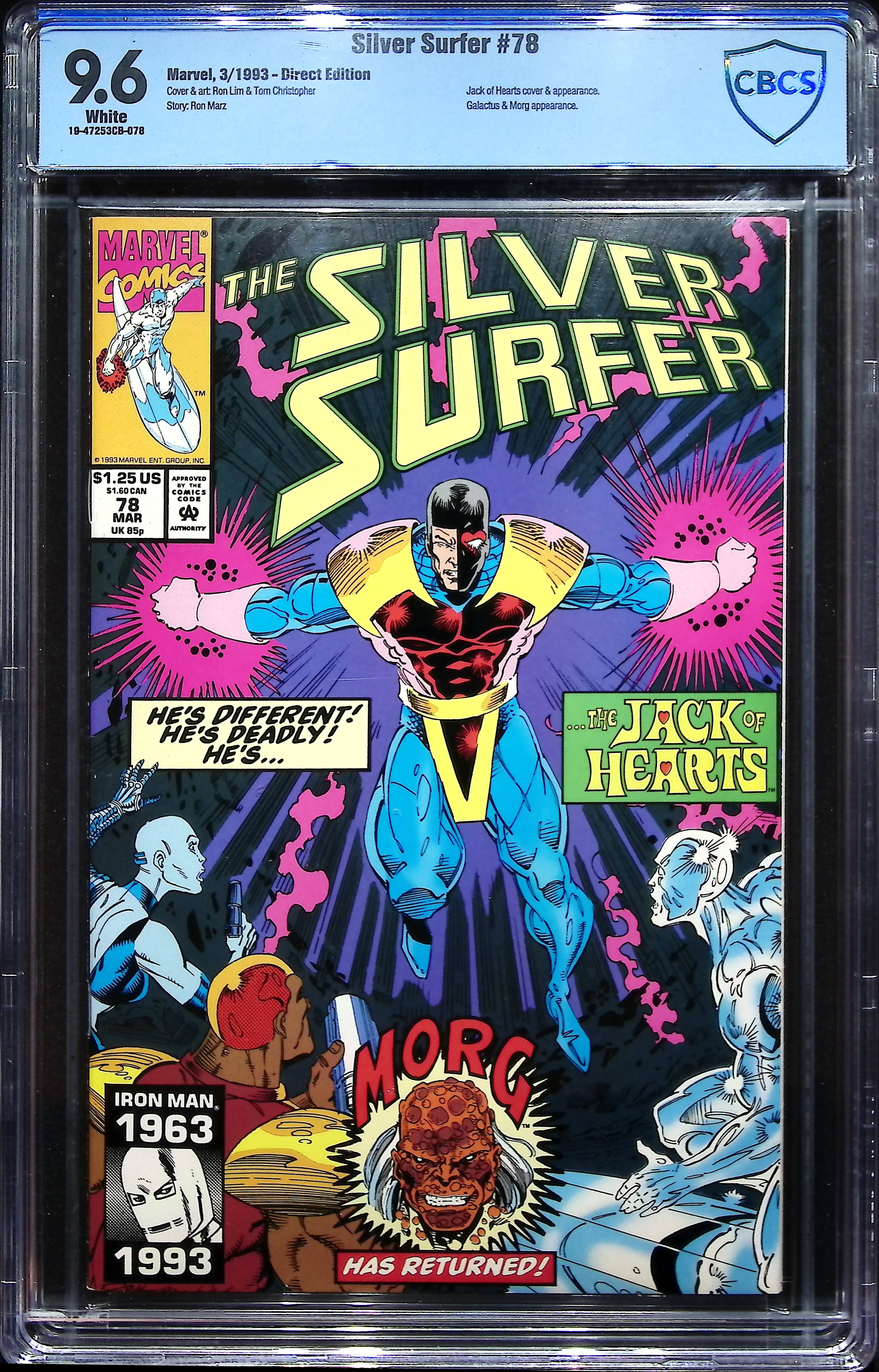 1993 Silver Surfer #78 CBCS 9.6 Marvel Comics