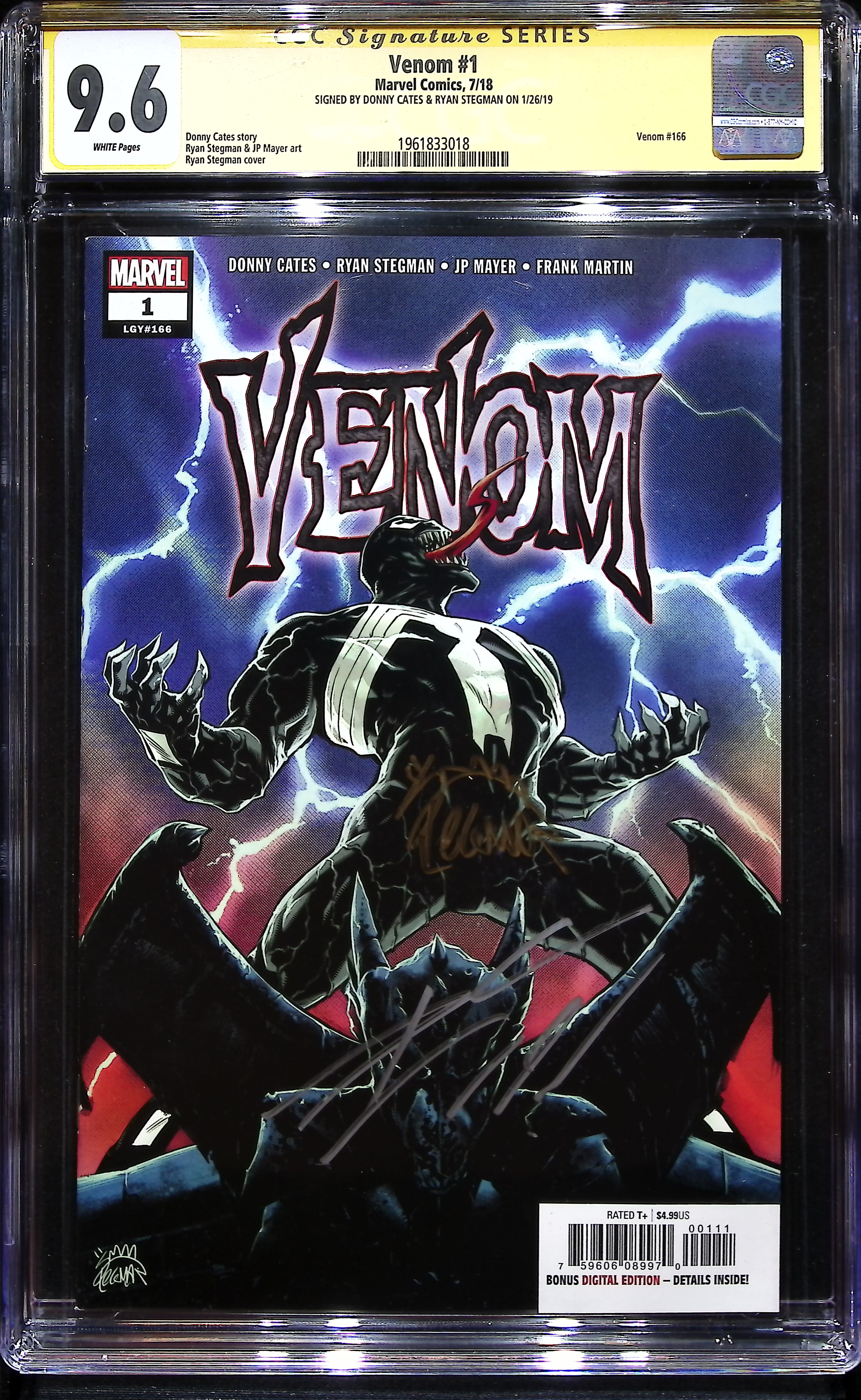 2018 Venom #1 CGC 9.6 Marvel Comics