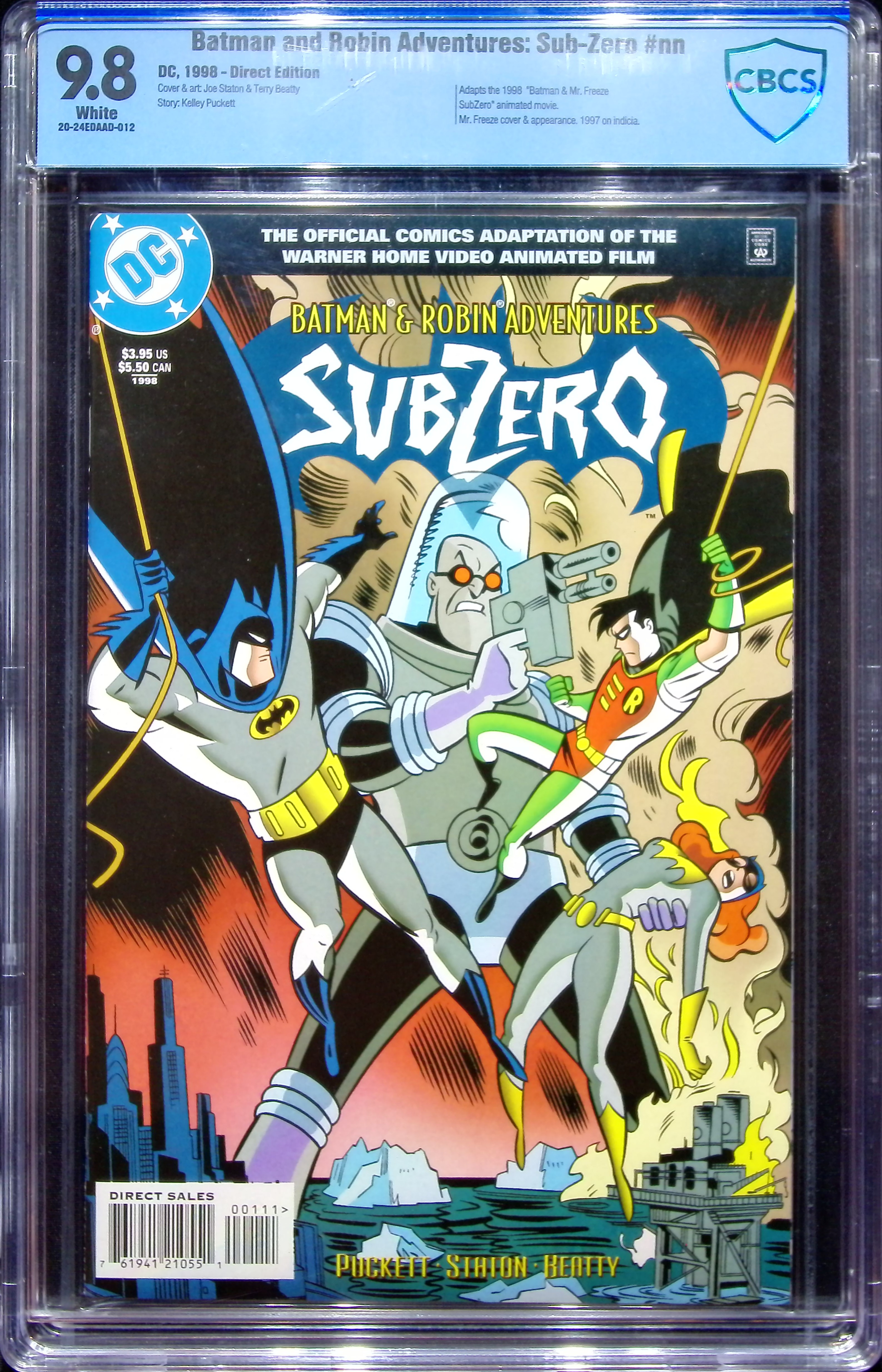 1988 Batman and Robin Adventures: Sub-Zero #nn CBCS 9.8 DC Comics
