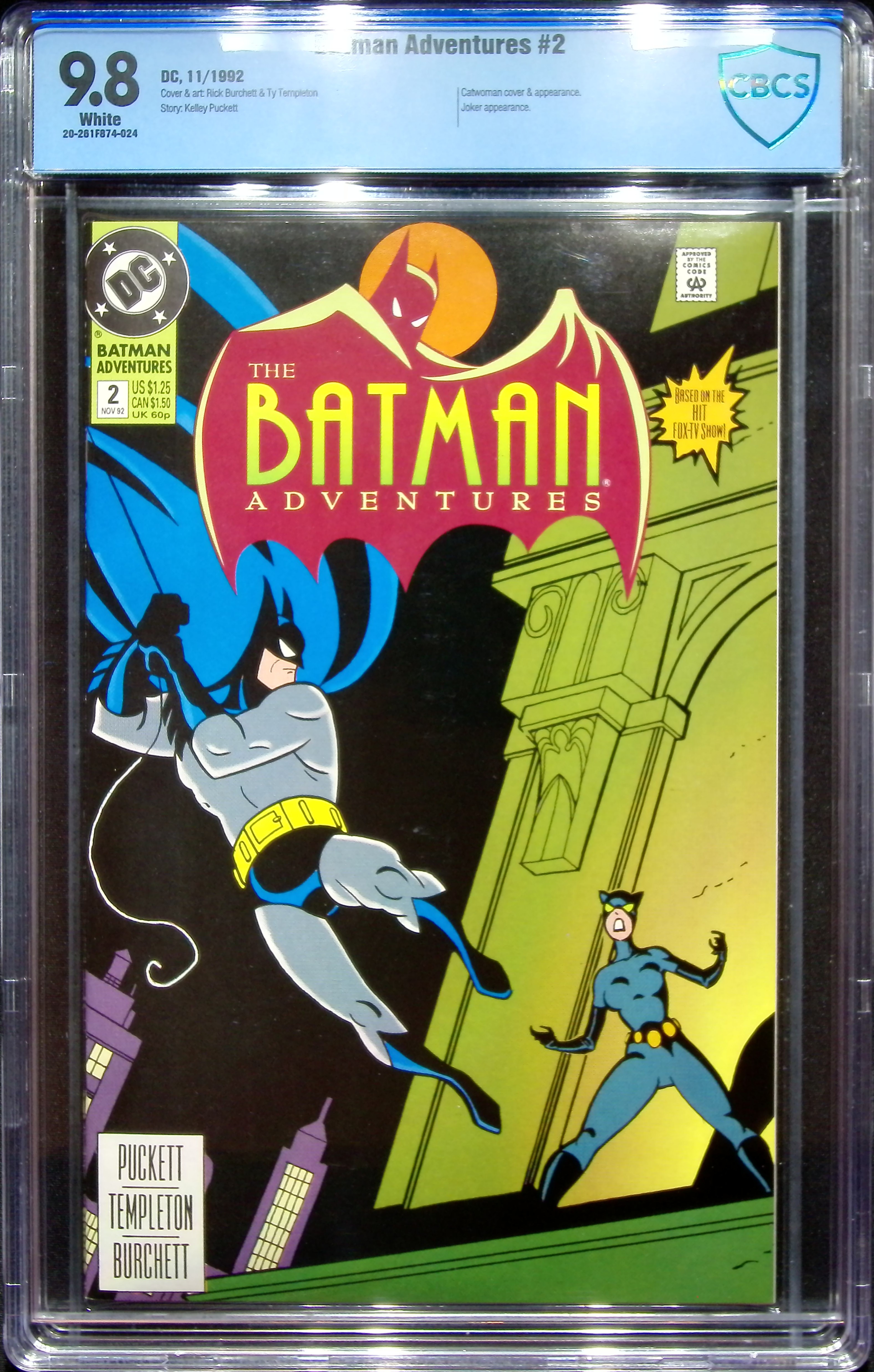 1992 Batman Adventures #2 CBCS 9.8 DC Comics