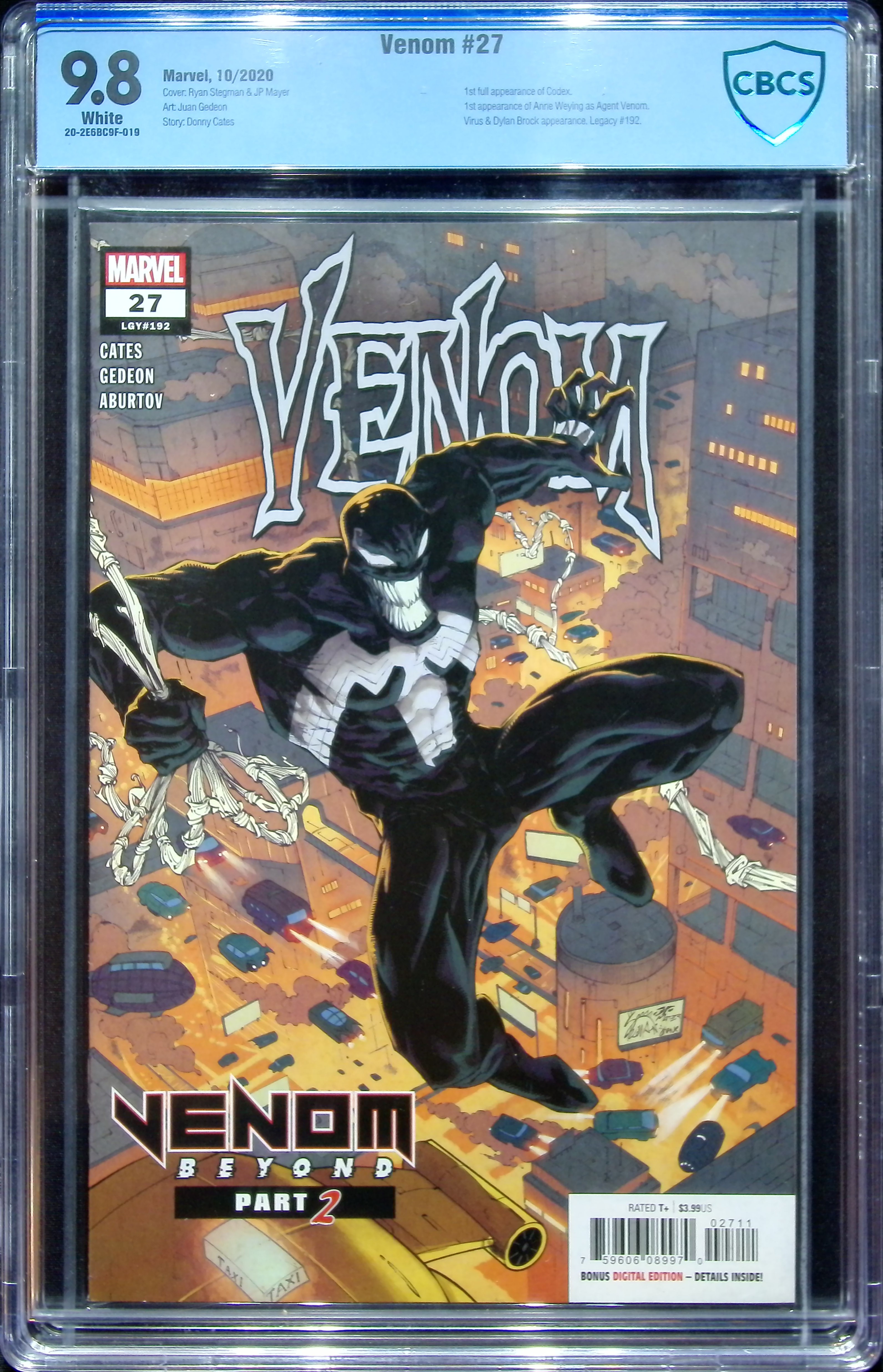 2020 Venom #27 CBCS 9.8 Marvel Comics
