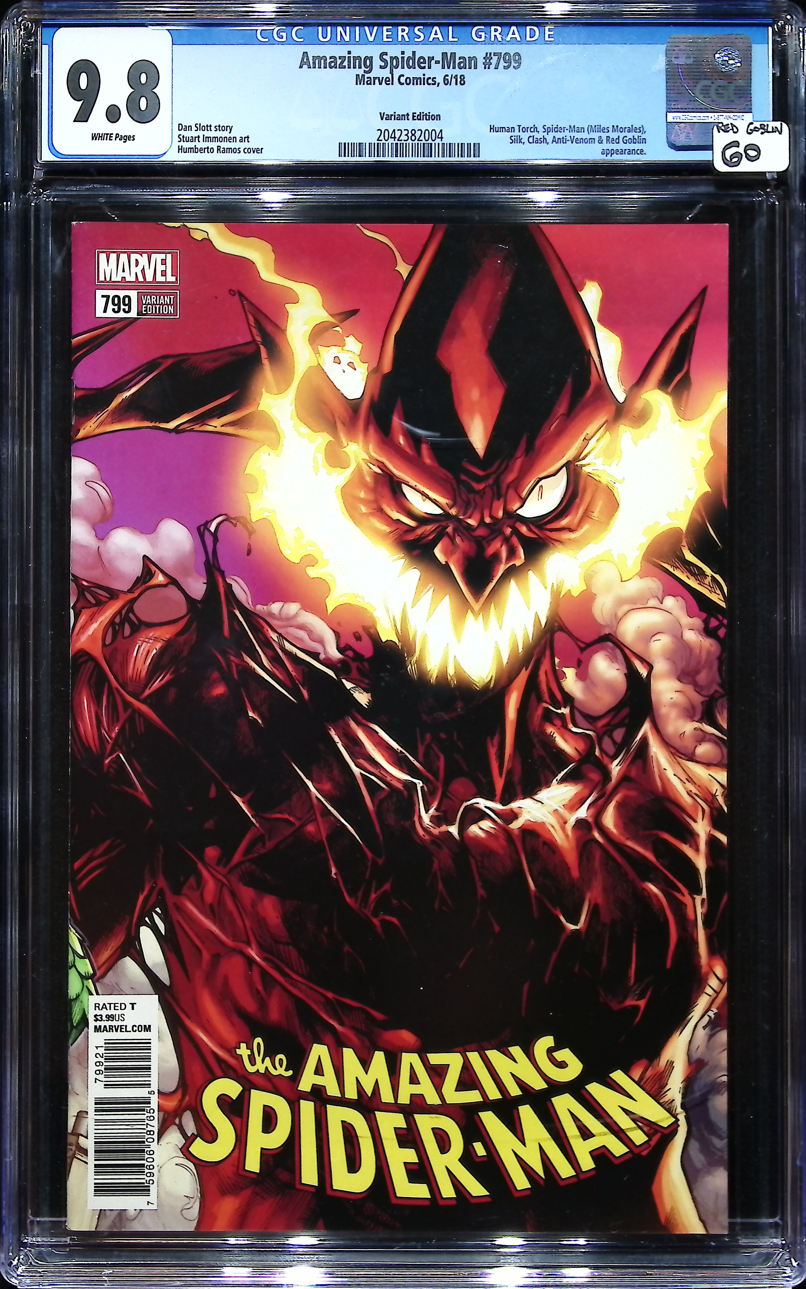 2018 Amazing Spider-Man #799 CGC 9.8 Marvel Comics