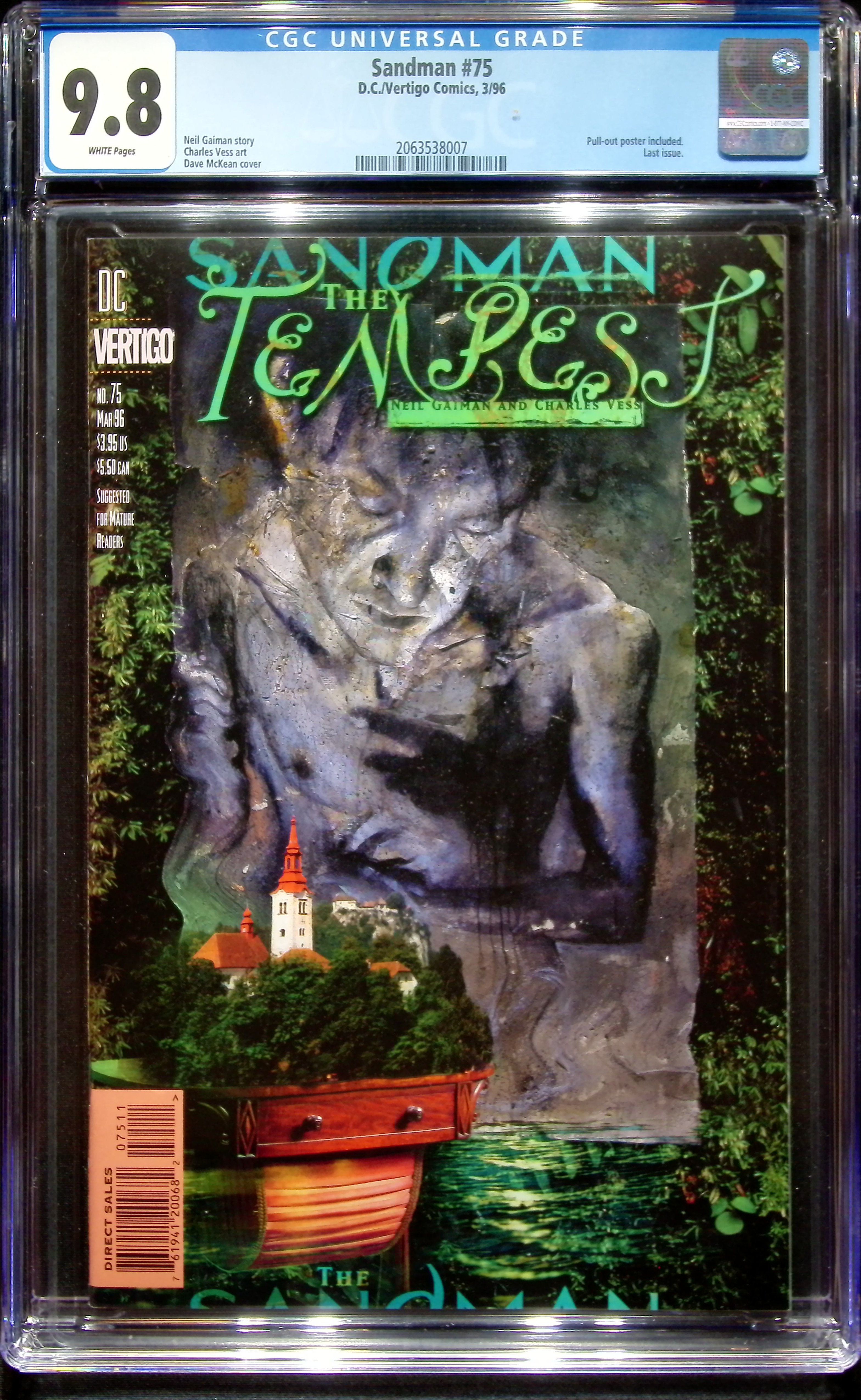 1996 Sandman #75 CGC 9.8 DC/Vertigo Comics