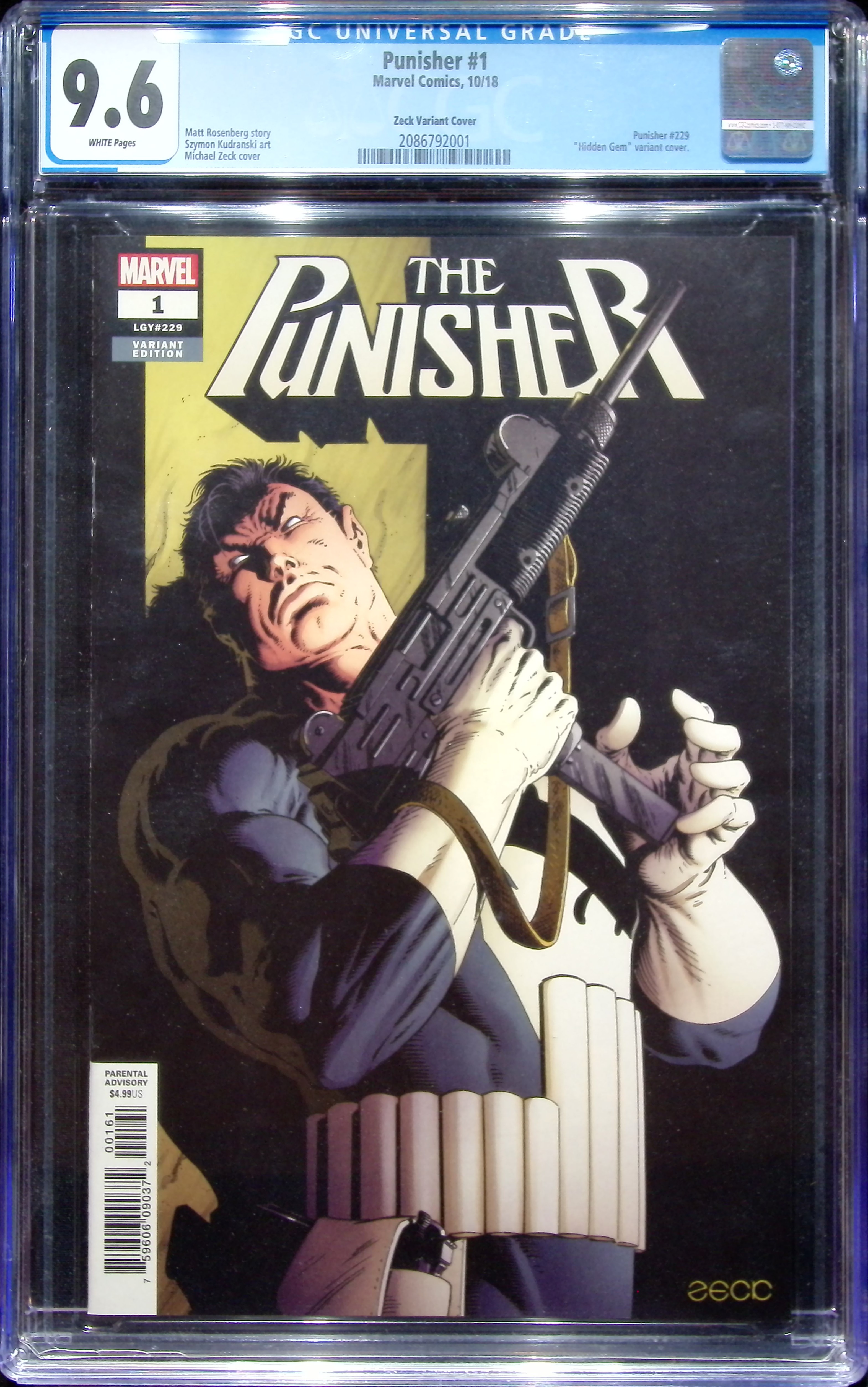 2018 Punisher #1 CGC 9.6 Marvel Comics