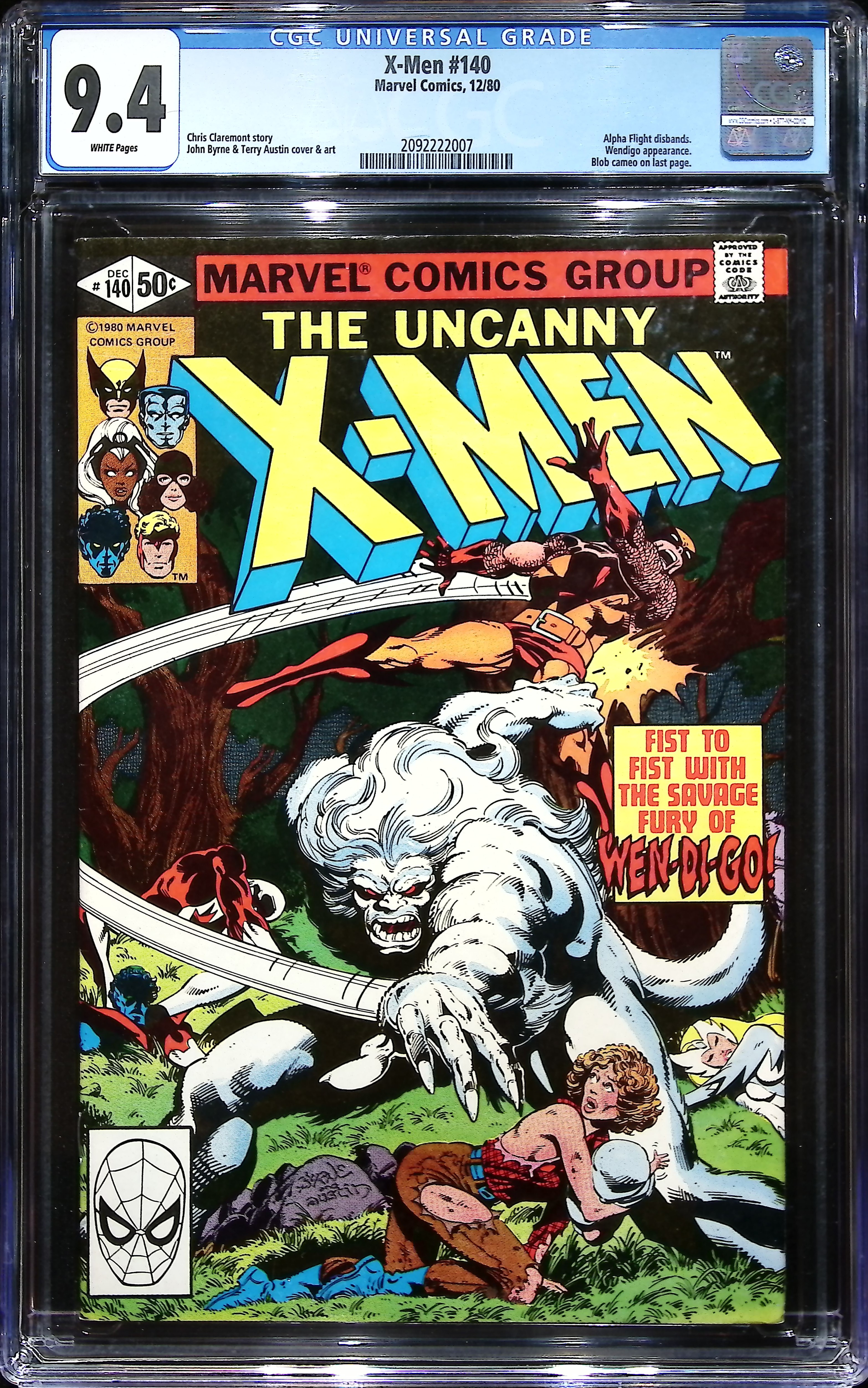 1980 X-Men #140 CGC 9.4 Marvel Comics