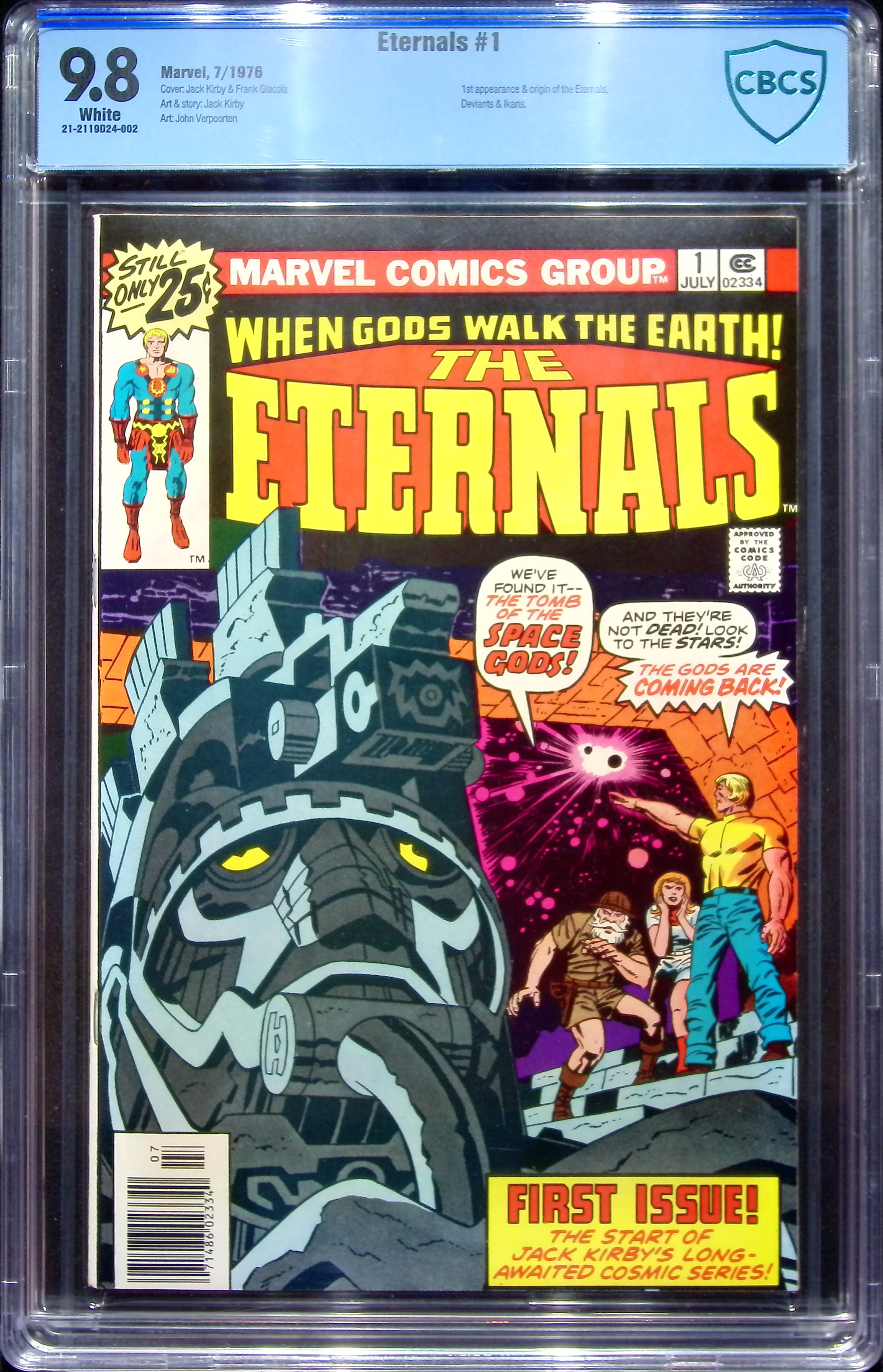 1976 Eternals #1 CBCS 9.8 Marvel Comics