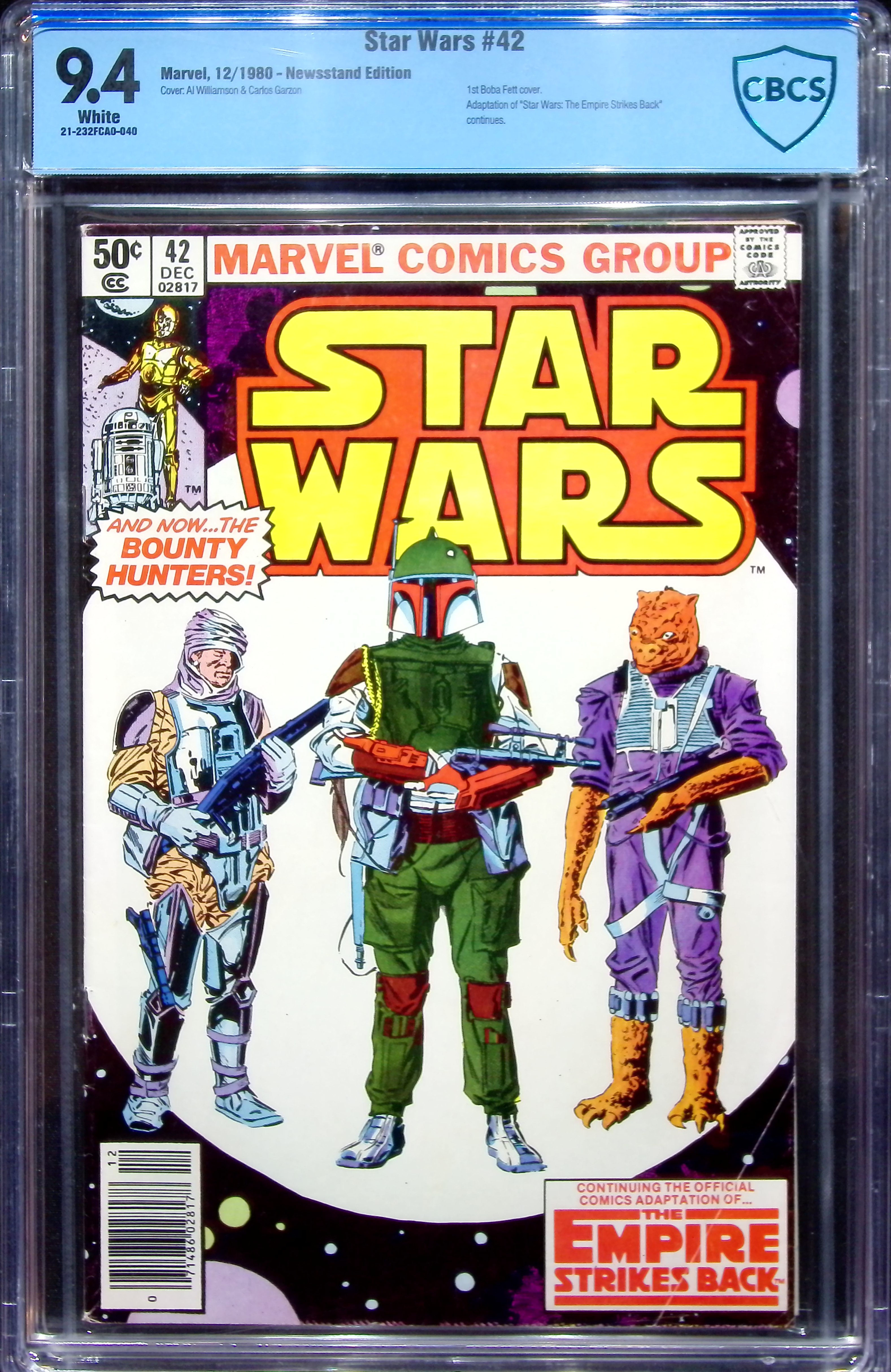 1980 Star Wars #42 CBCS 9.4 Marvel Comics