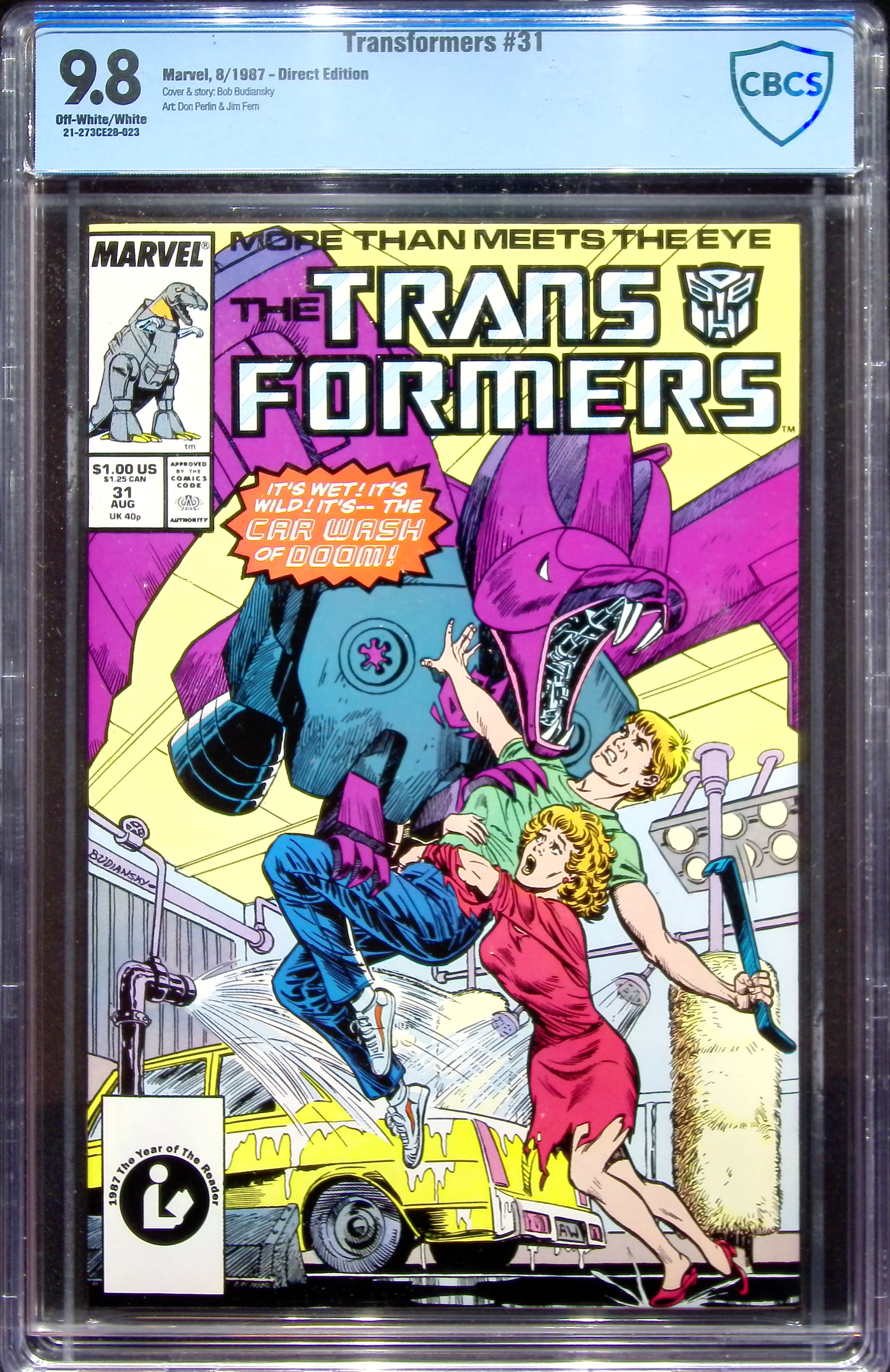 1987 Transformers #31 CBCS 9.8 Marvel Comics