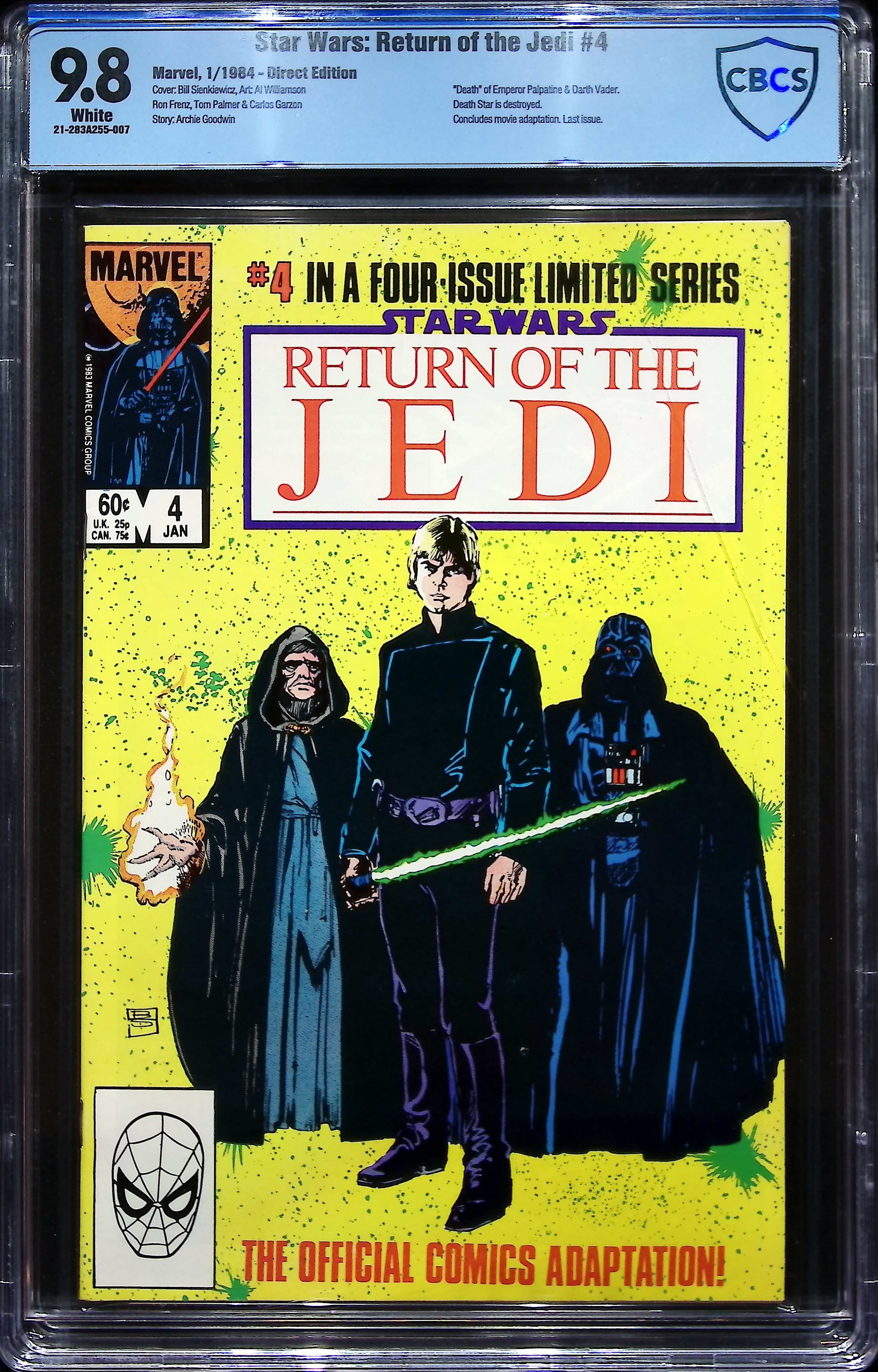 1984 Star Wars: Return of the Jedi #4 CBCS 9.8 Marvel Comics