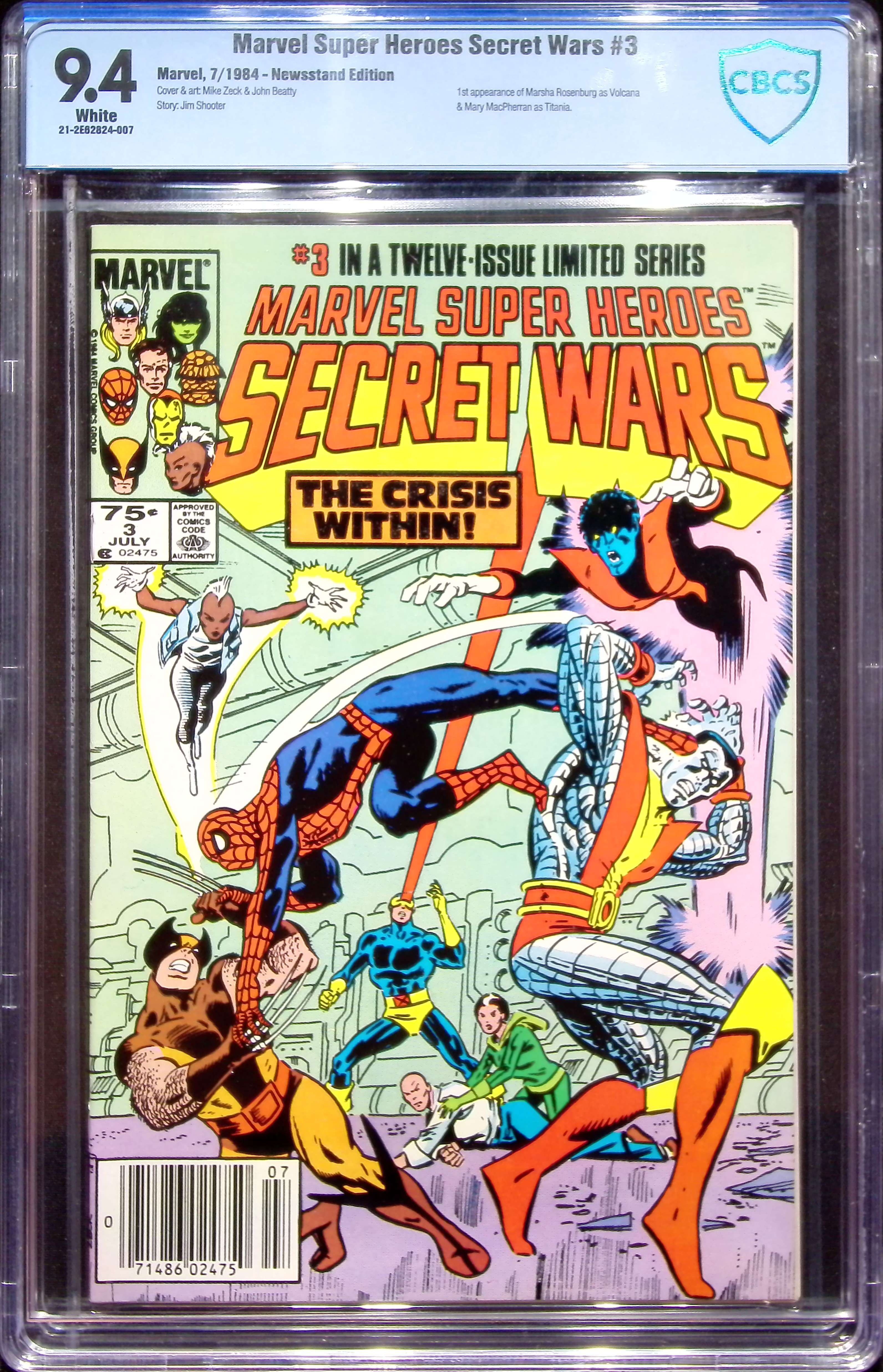 1984 Marvel Super Heroes Secret Wars #3 CBCS 9.4 Marvel Comics
