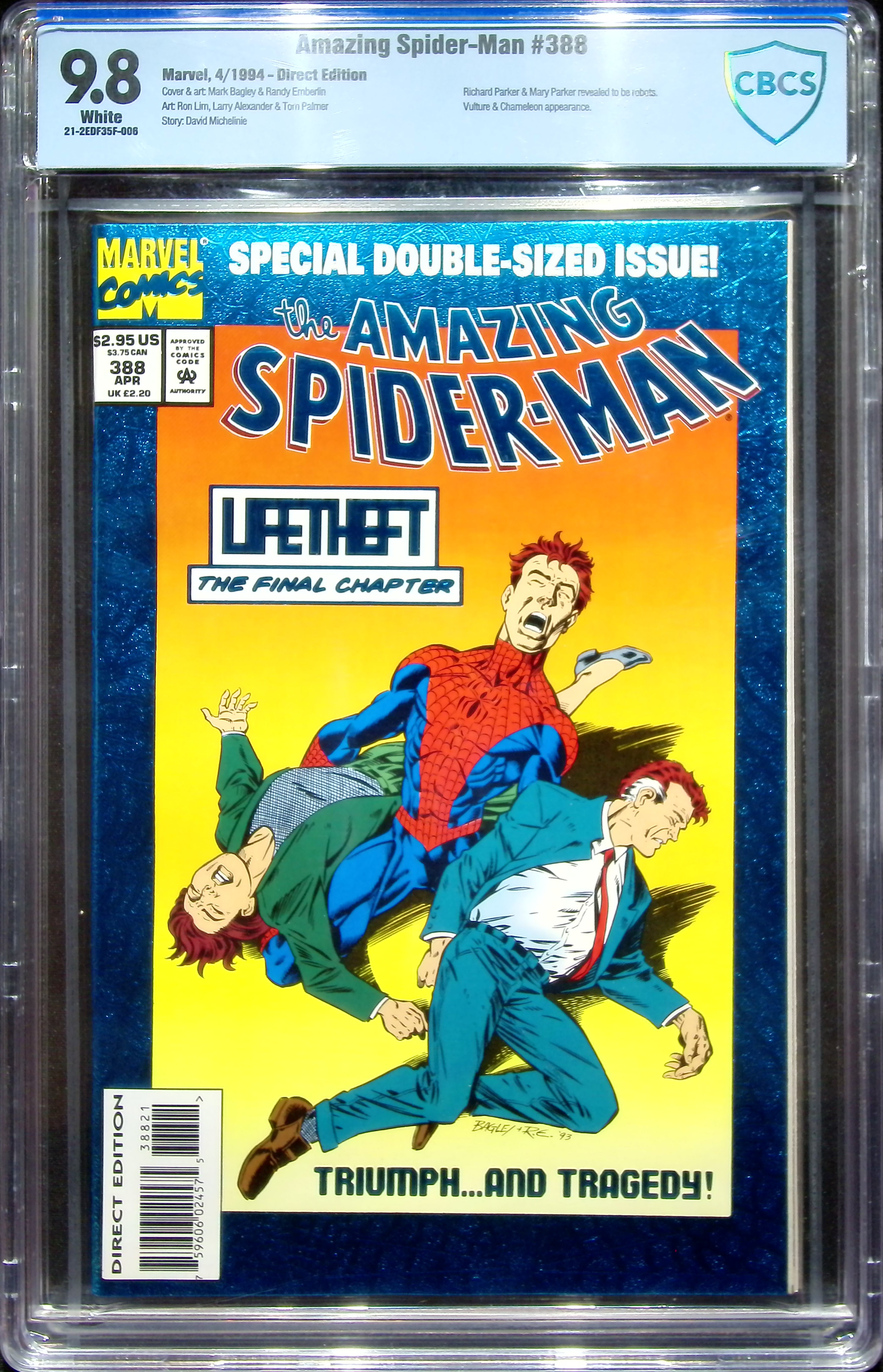1994 Amazing Spider-Man #388 CBCS 9.8 Marvel Comics