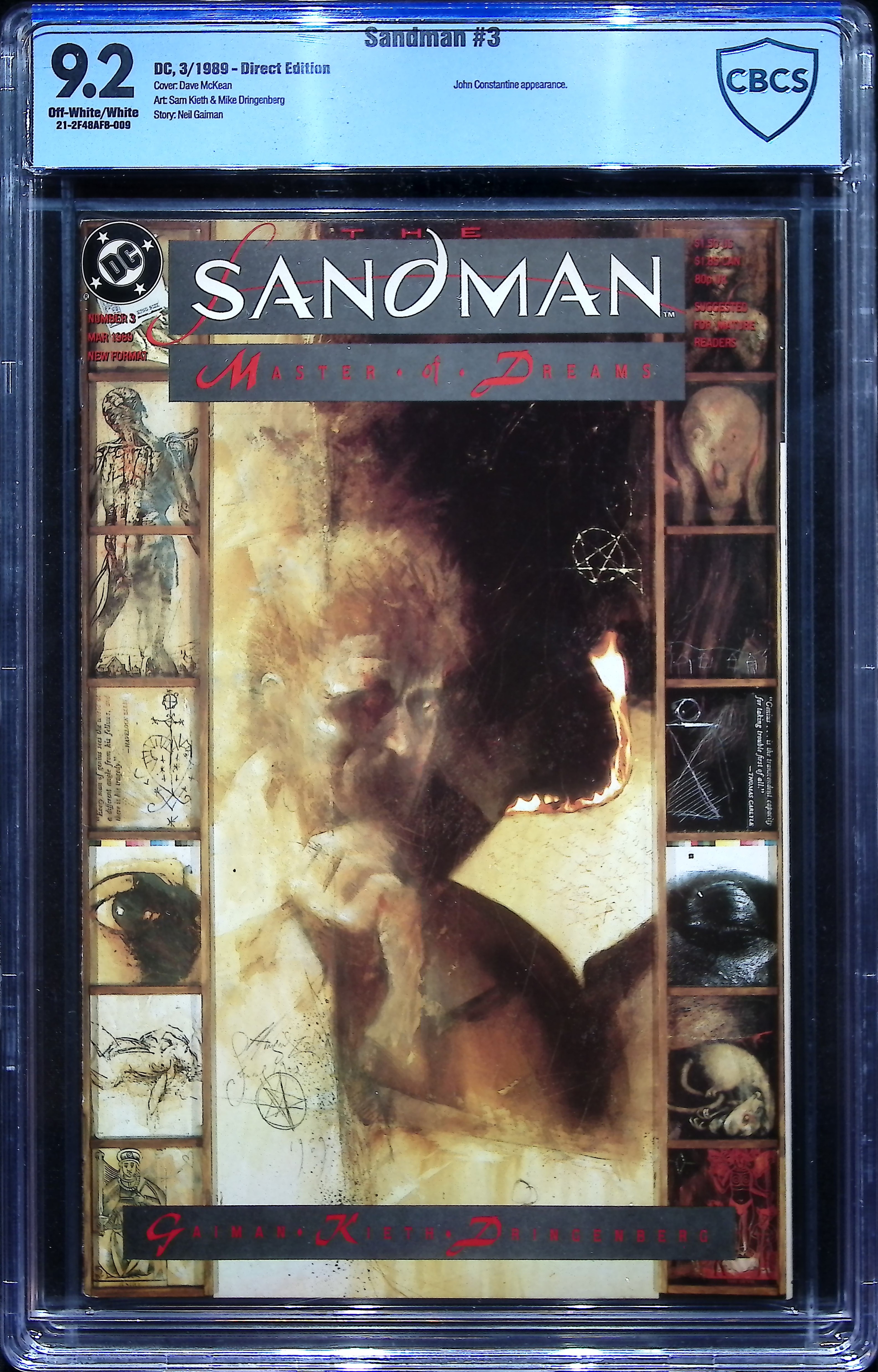 1989 Sandman #3 CBCS 9.2 DC Comics