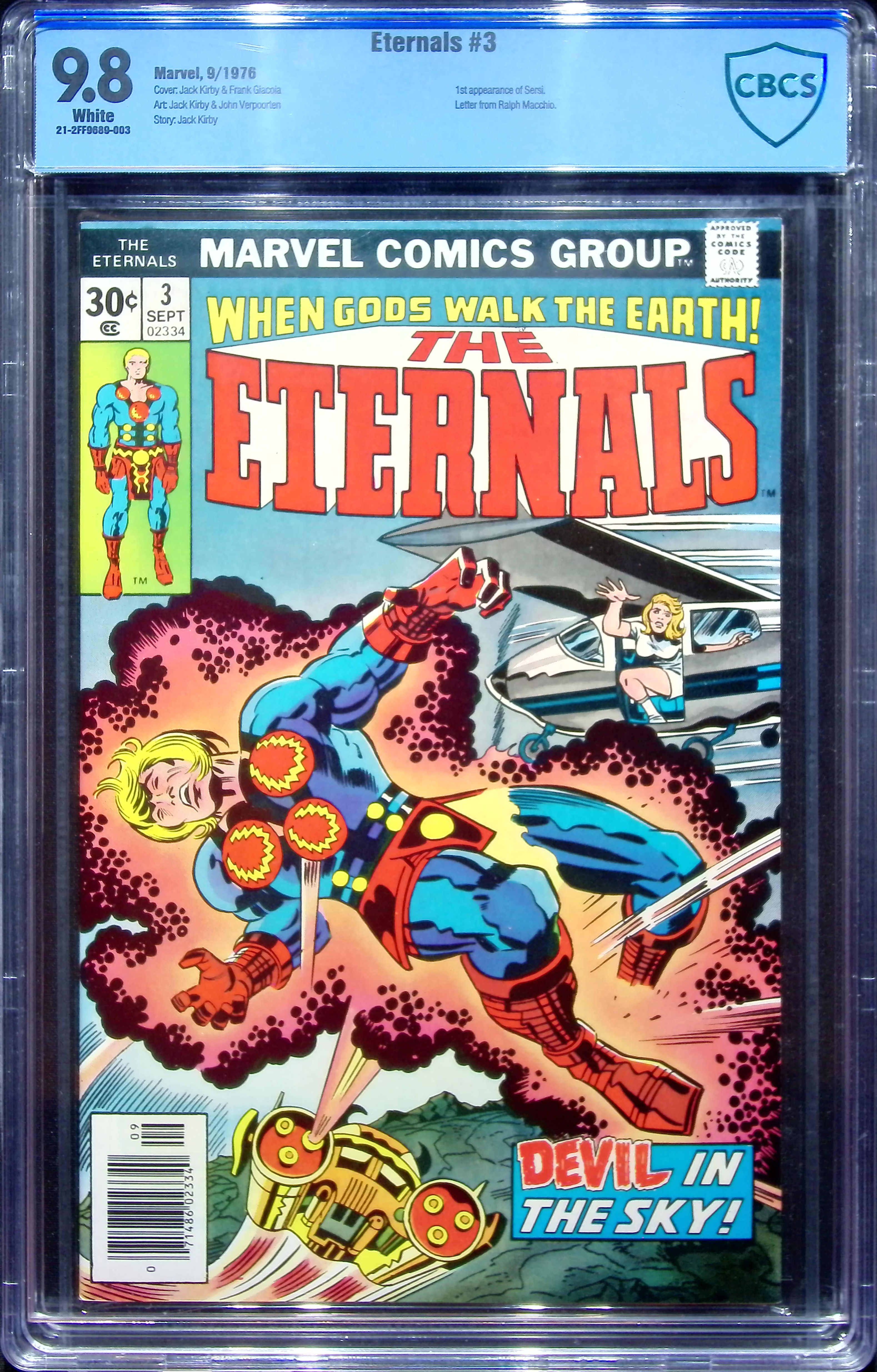 1976 Eternals #3 CBCS 9.8 Marvel Comics