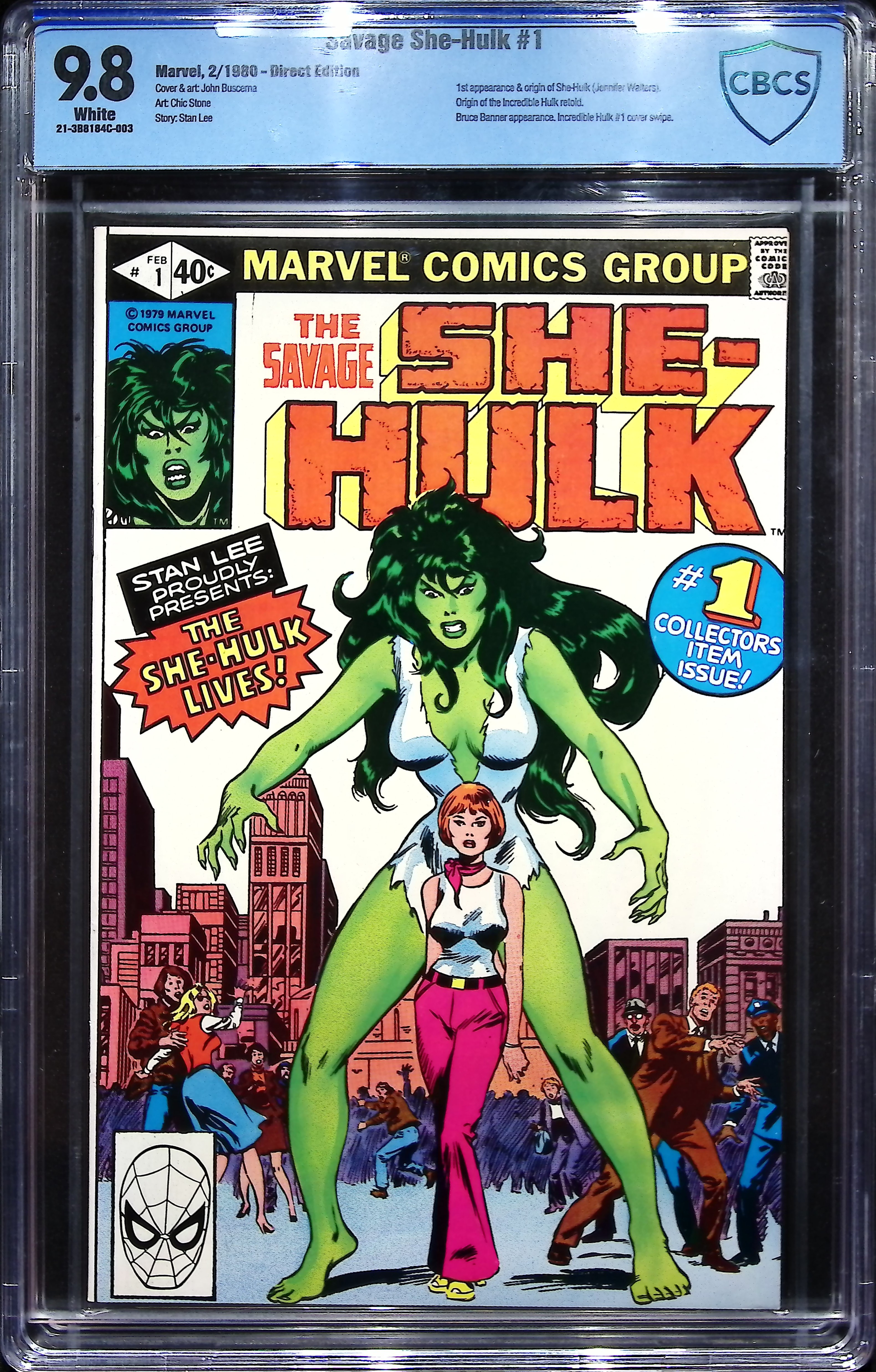 1980 Savage She-Hulk #1 CBCS 9.8 Marvel Comics