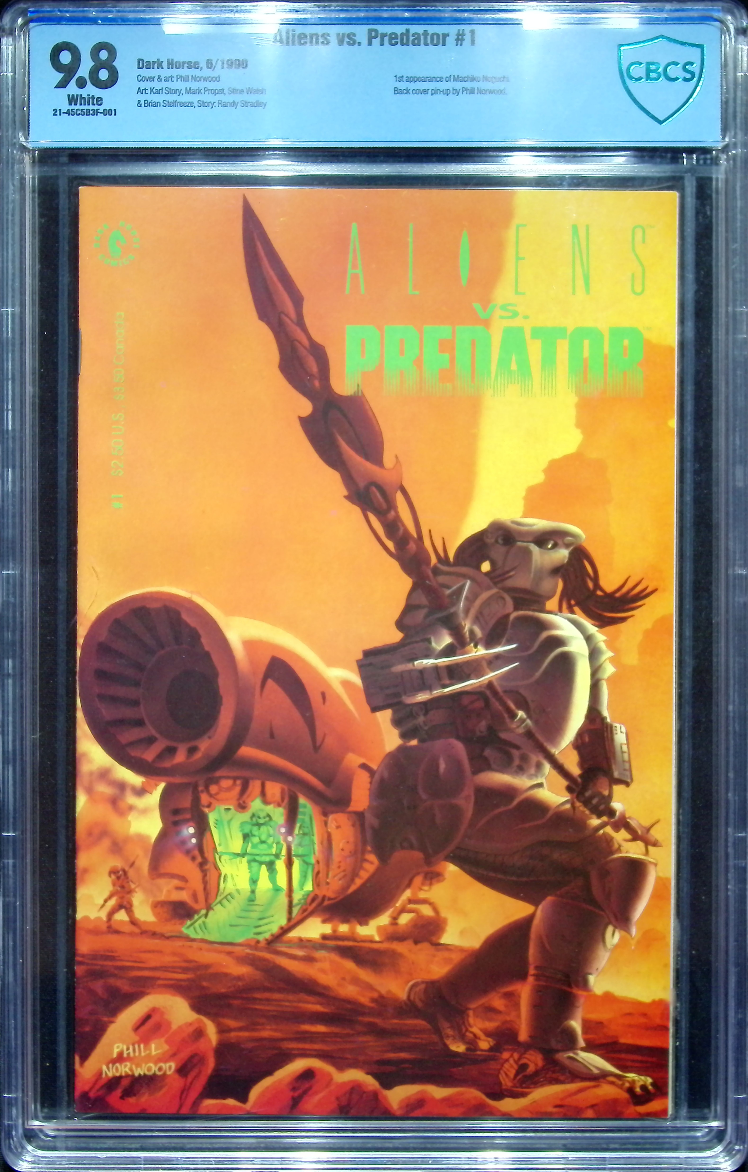 1990 Aliens vs Predator #1 CBCS 9.8 Dark Horse Comics