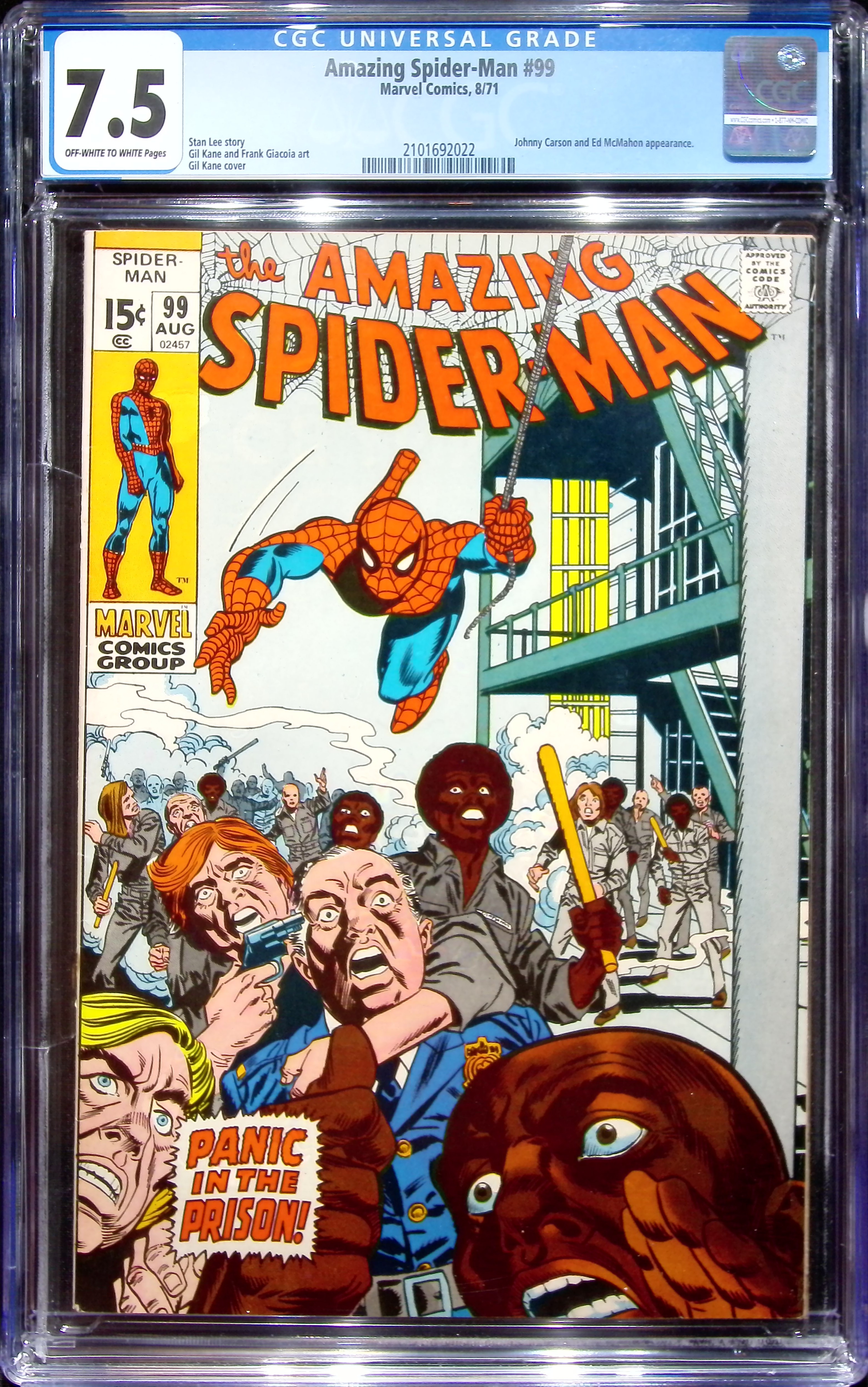 1971 Amazing Spider-Man #99 CGC 7.5 Marvel Comics