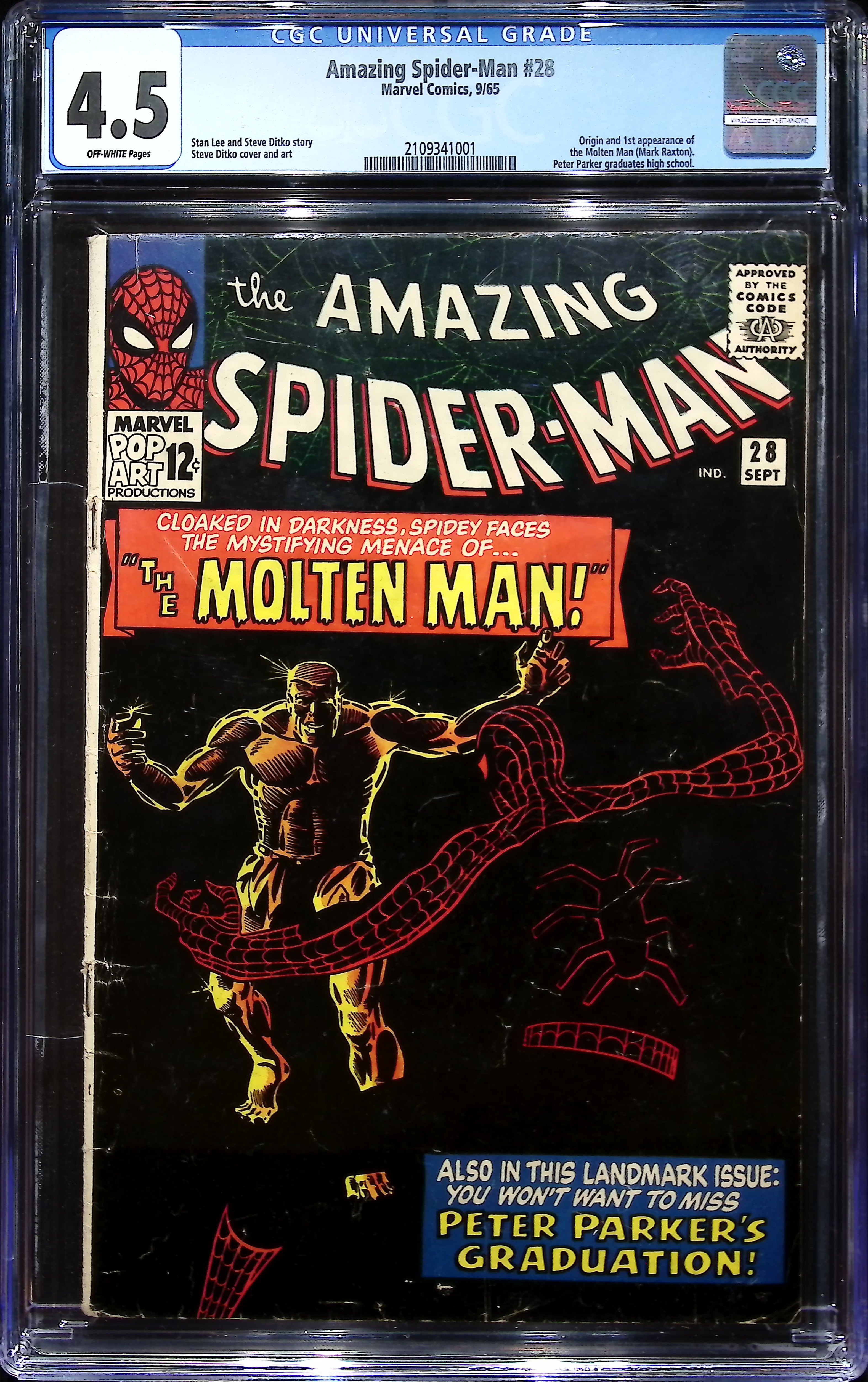 1965 Amazing Spider-Man #28 CGC 4.5 Marvel Comics