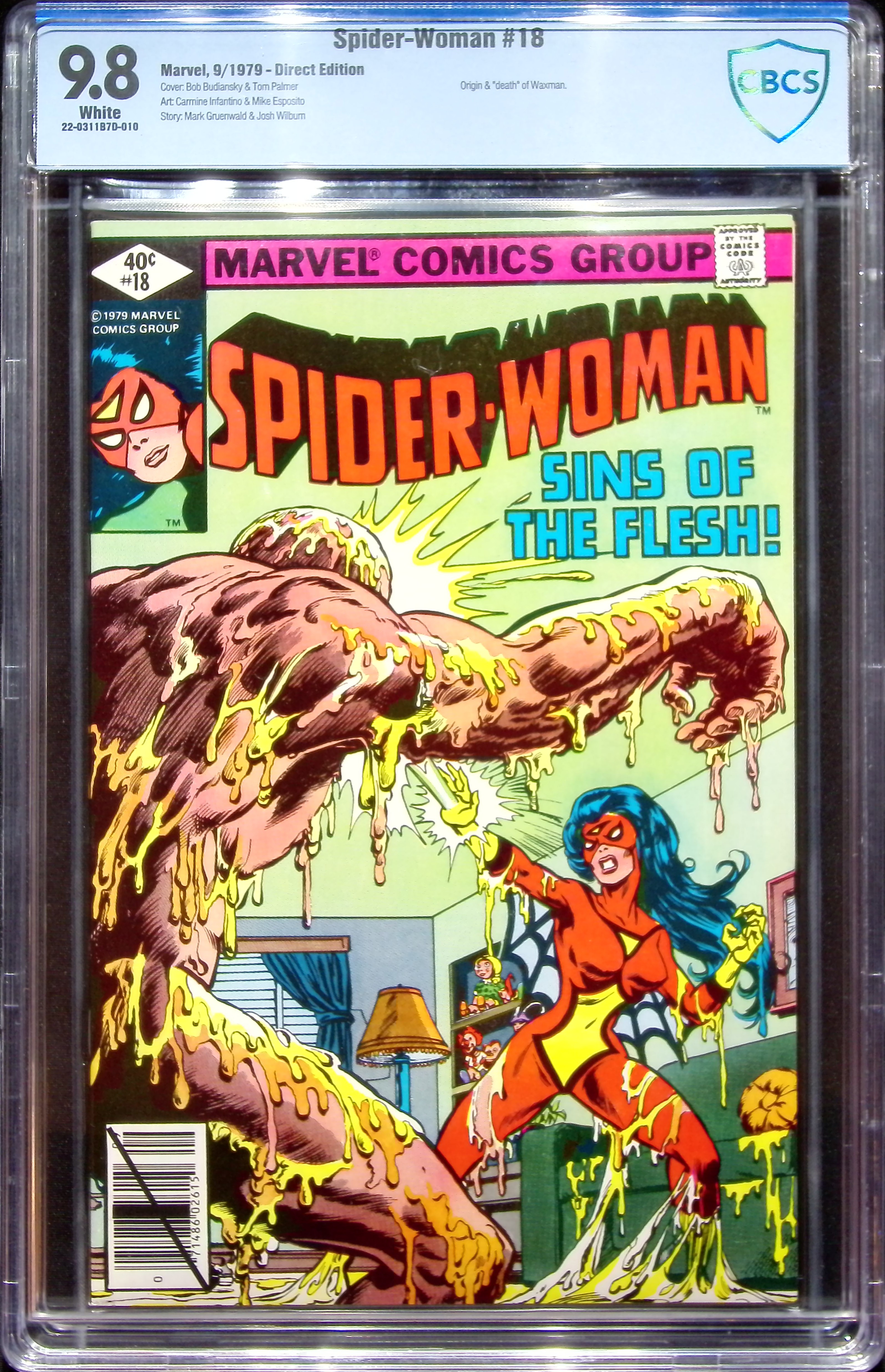 1979 Spider-Woman #18 CBCS 9.8 Marvel Comics