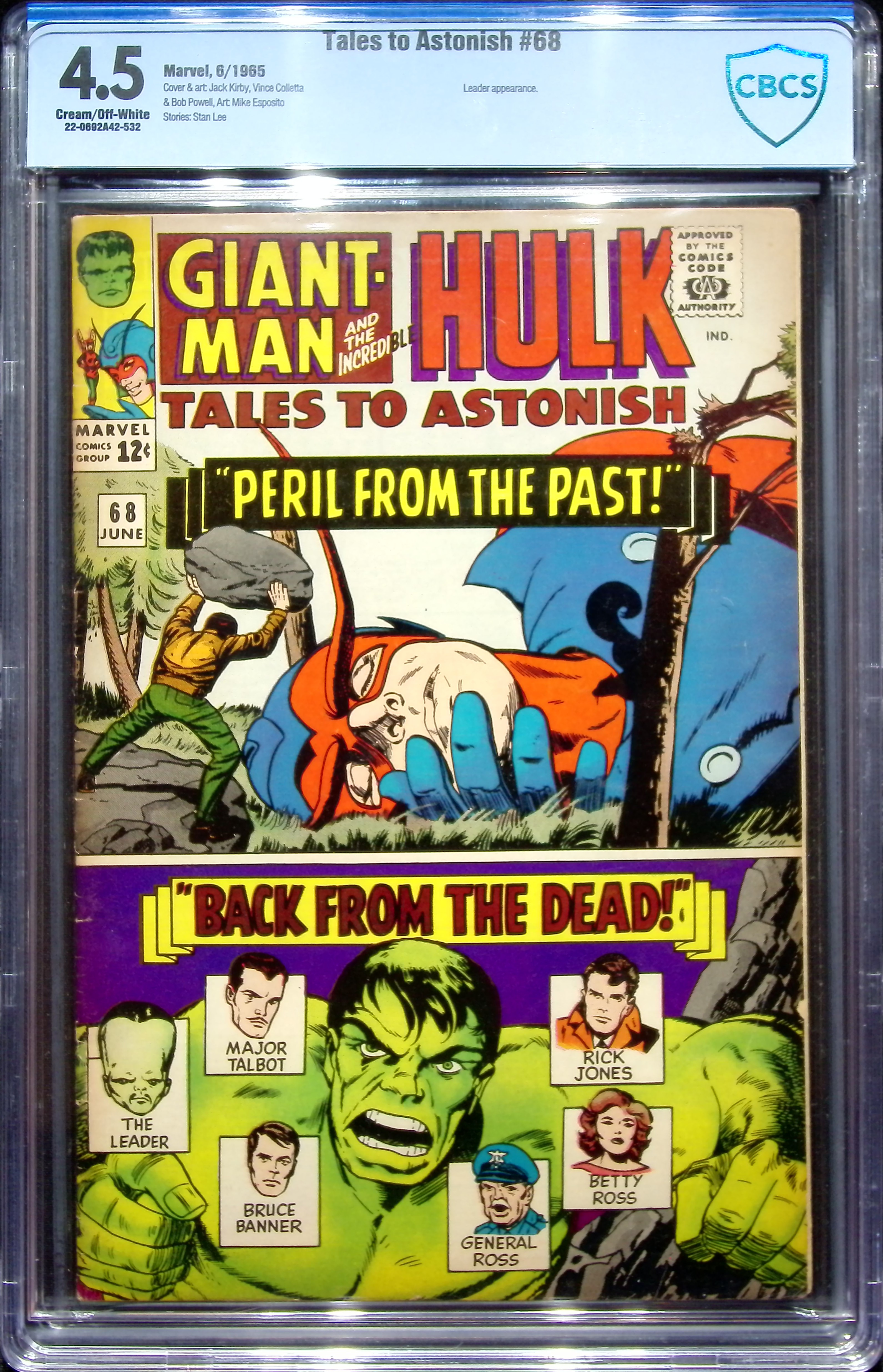 1965 Tales to Astonish #68 CBCS 4.5 Marvel Comics