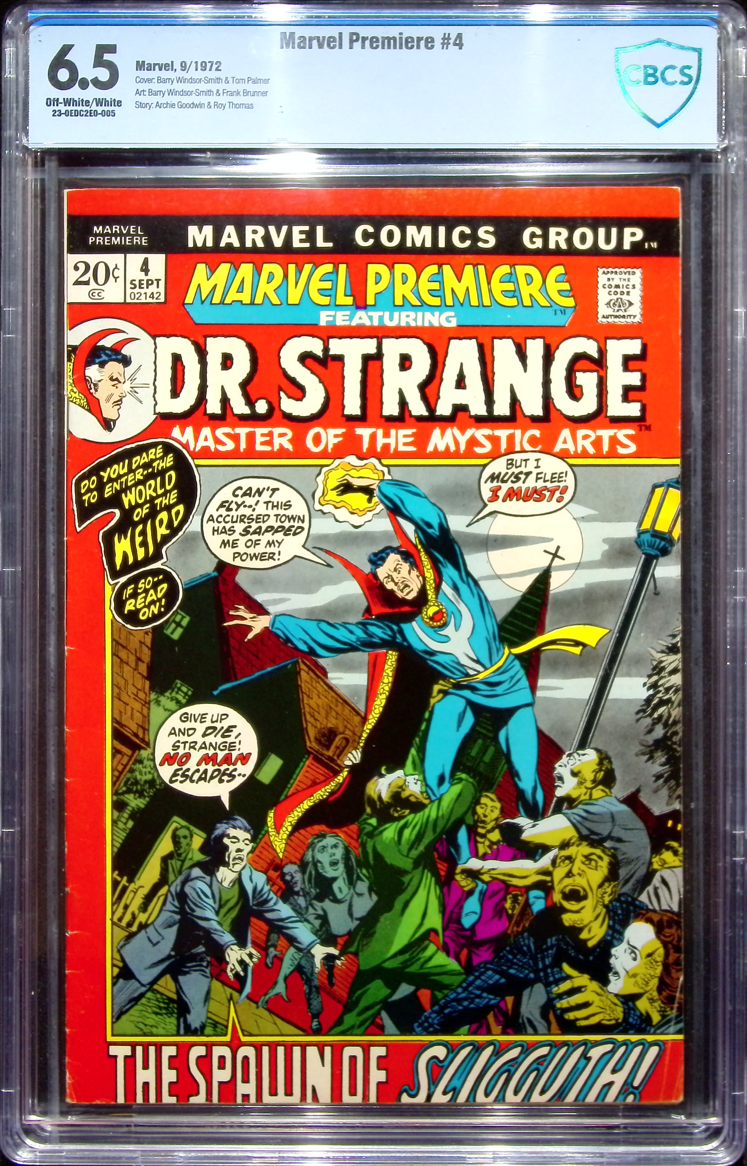 1972 Marvel Premiere #4 CBCS 6.5 Marvel Comics