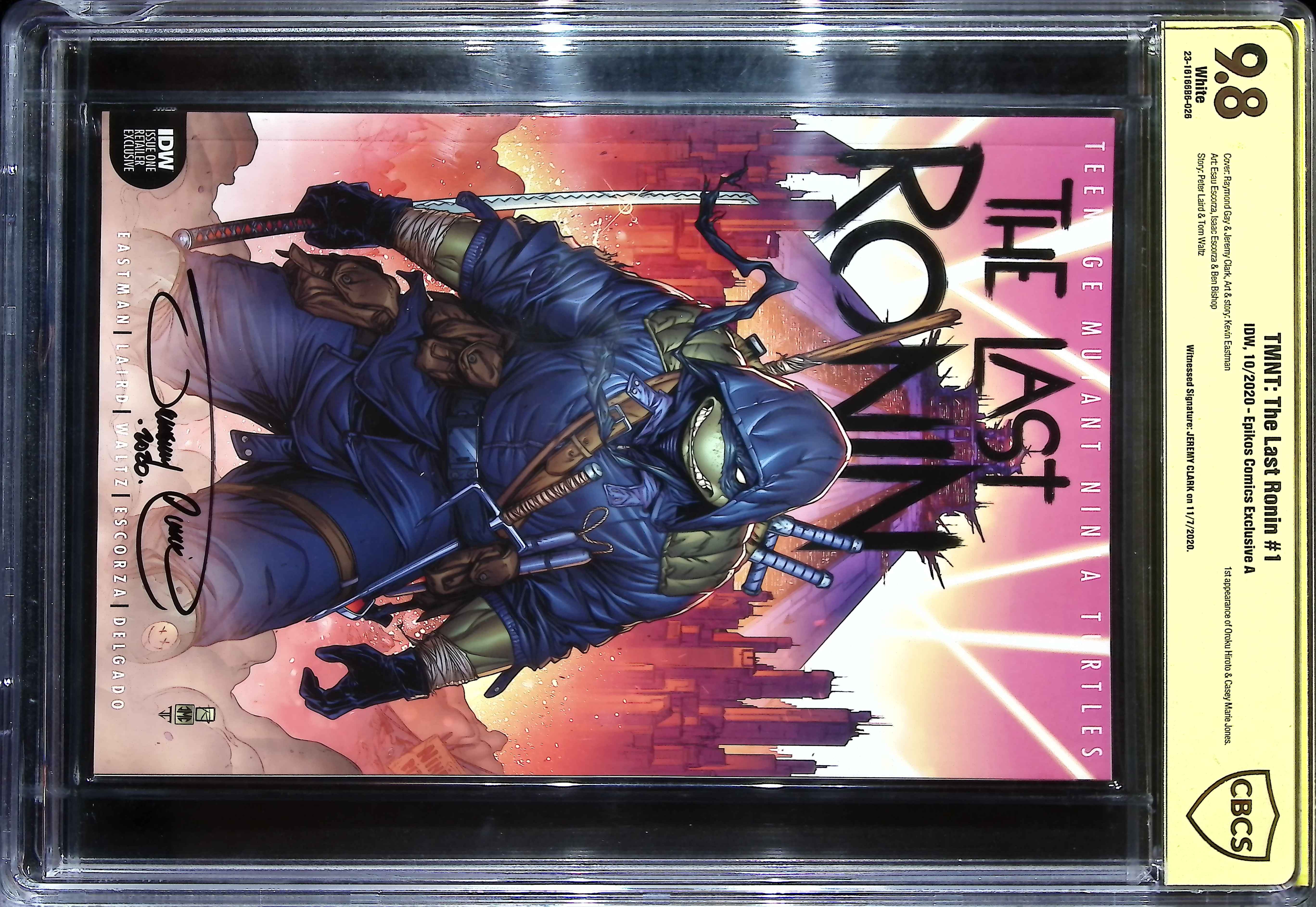 2020 Teenage Mutant Ninja Turtles: The Last Ronin #1 CBCS 9.8 IDW