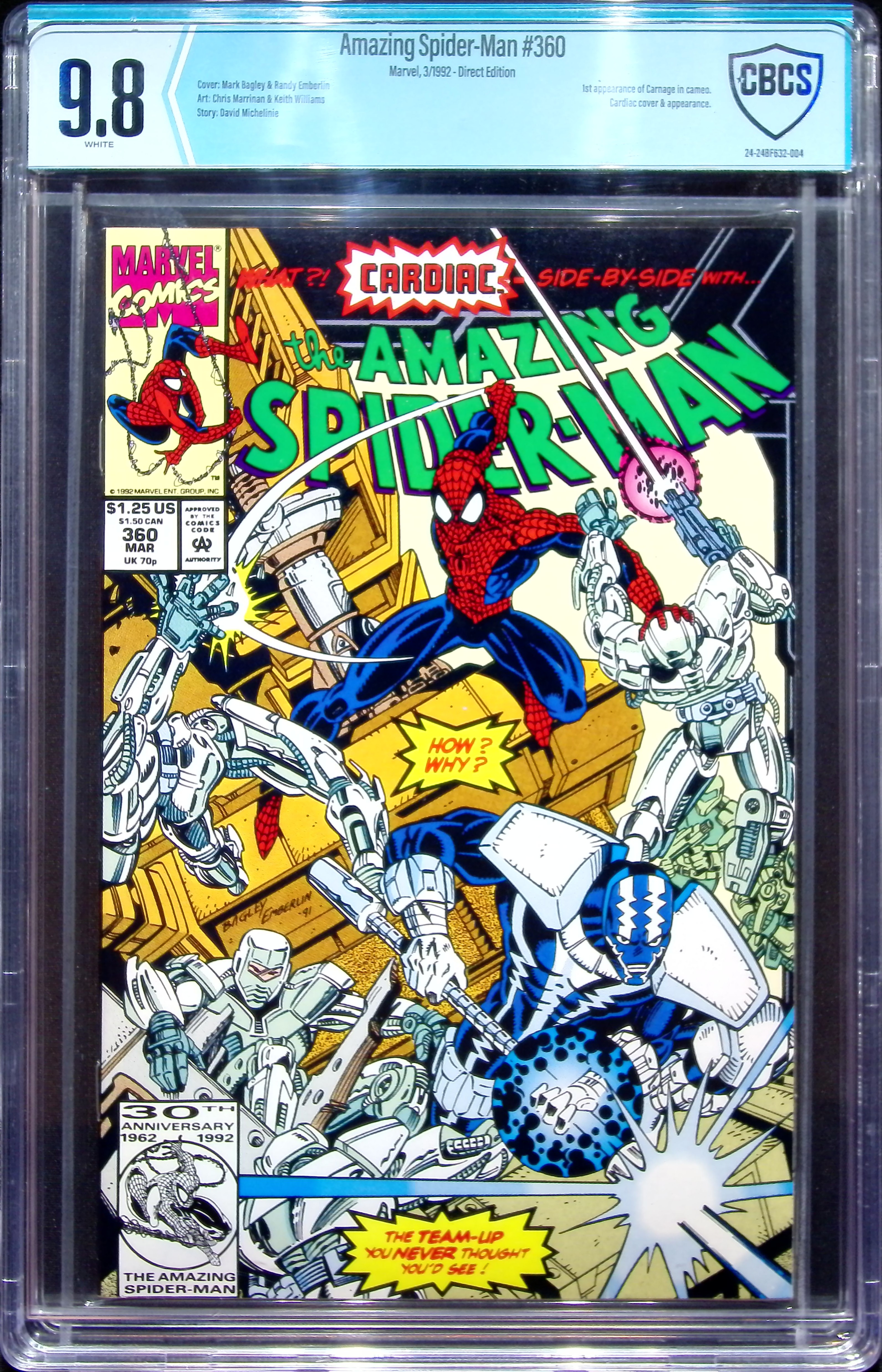 1992 Amazing Spider-Man #360 CBCS 9.8 Marvel Comics