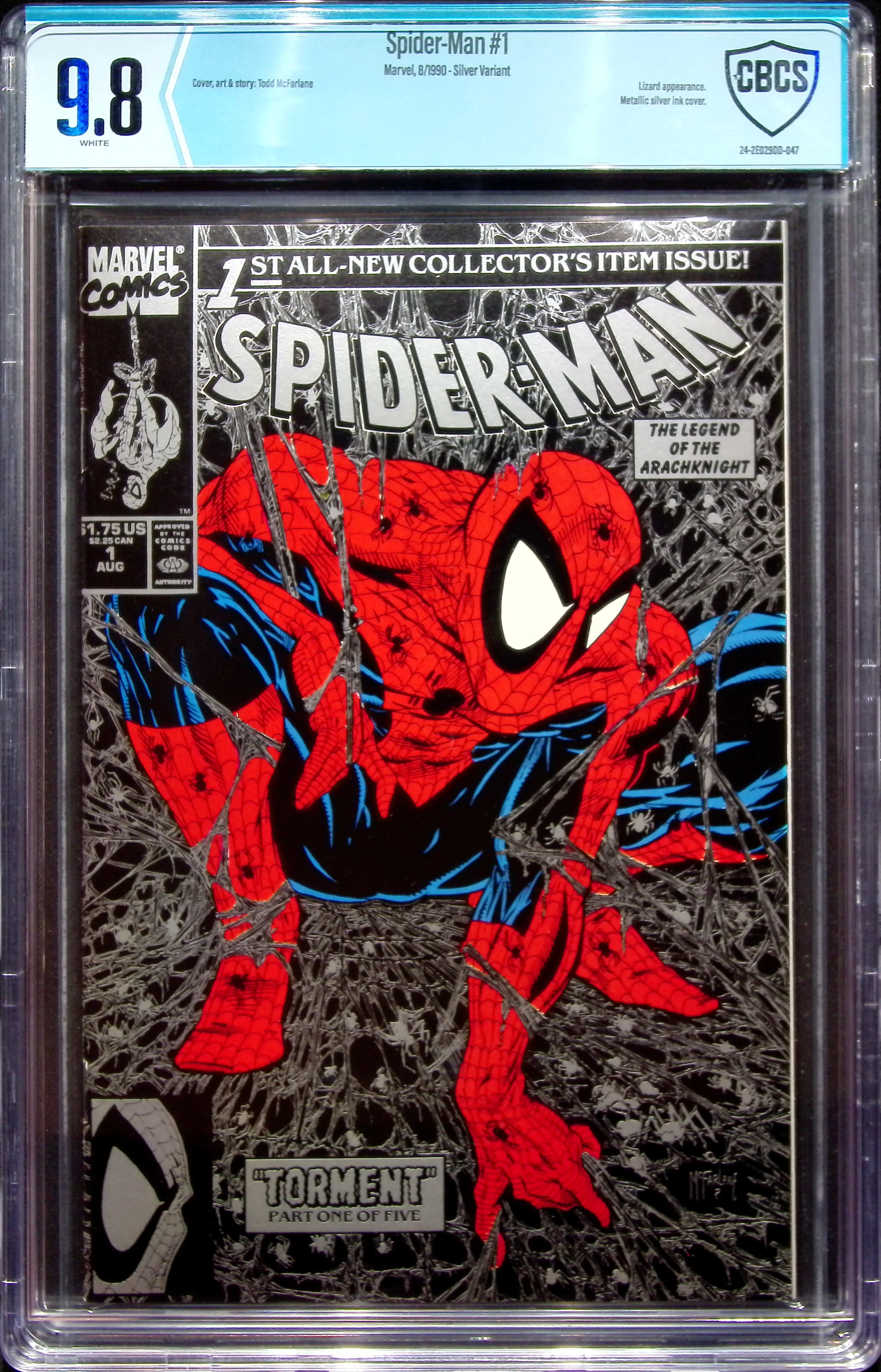 1990 Spider-Man #1 CBCS 9.8 Marvel Comics